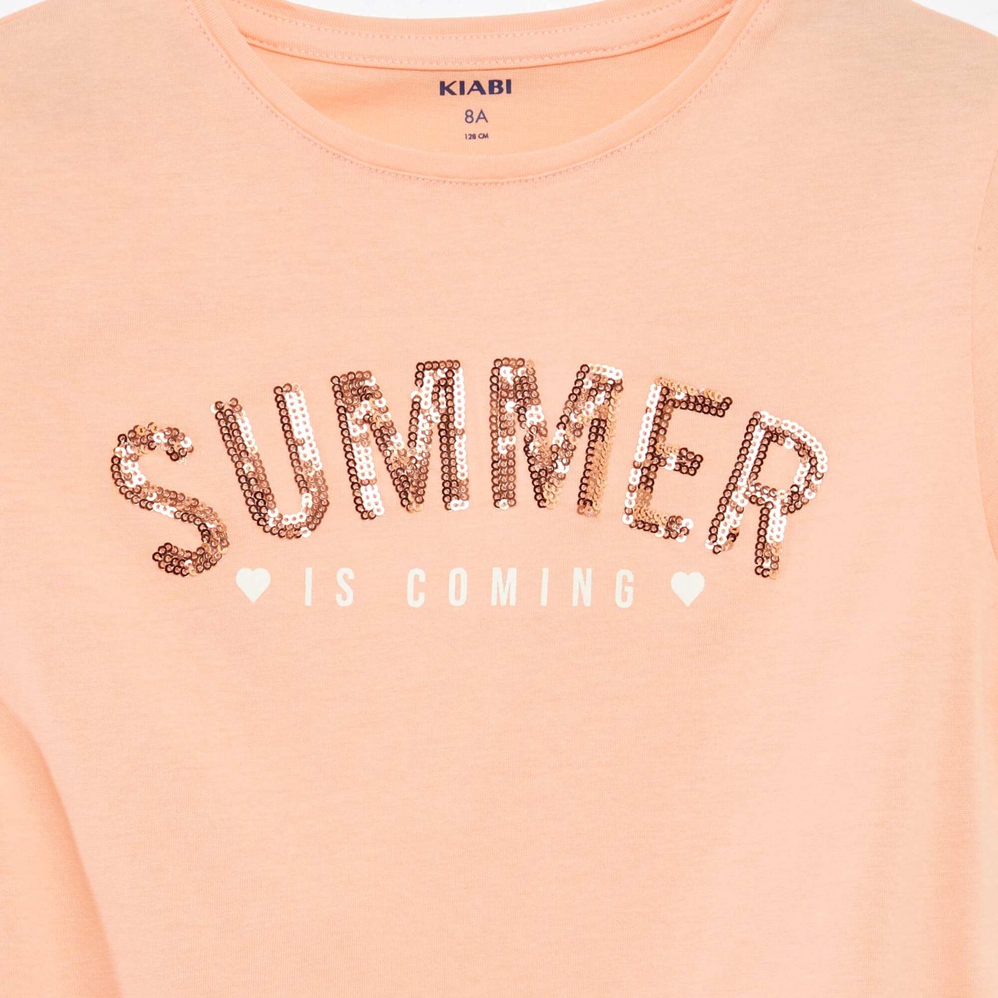 Tee-shirt imprimé fantaisie ORANGE