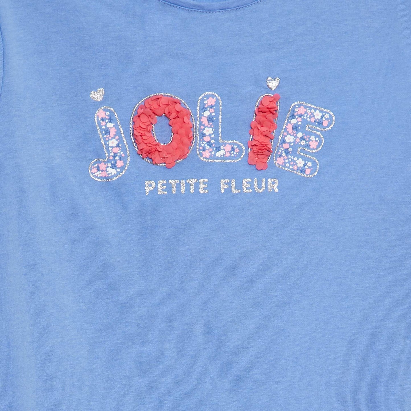 Tee-shirt imprimé fantaisie BLEU