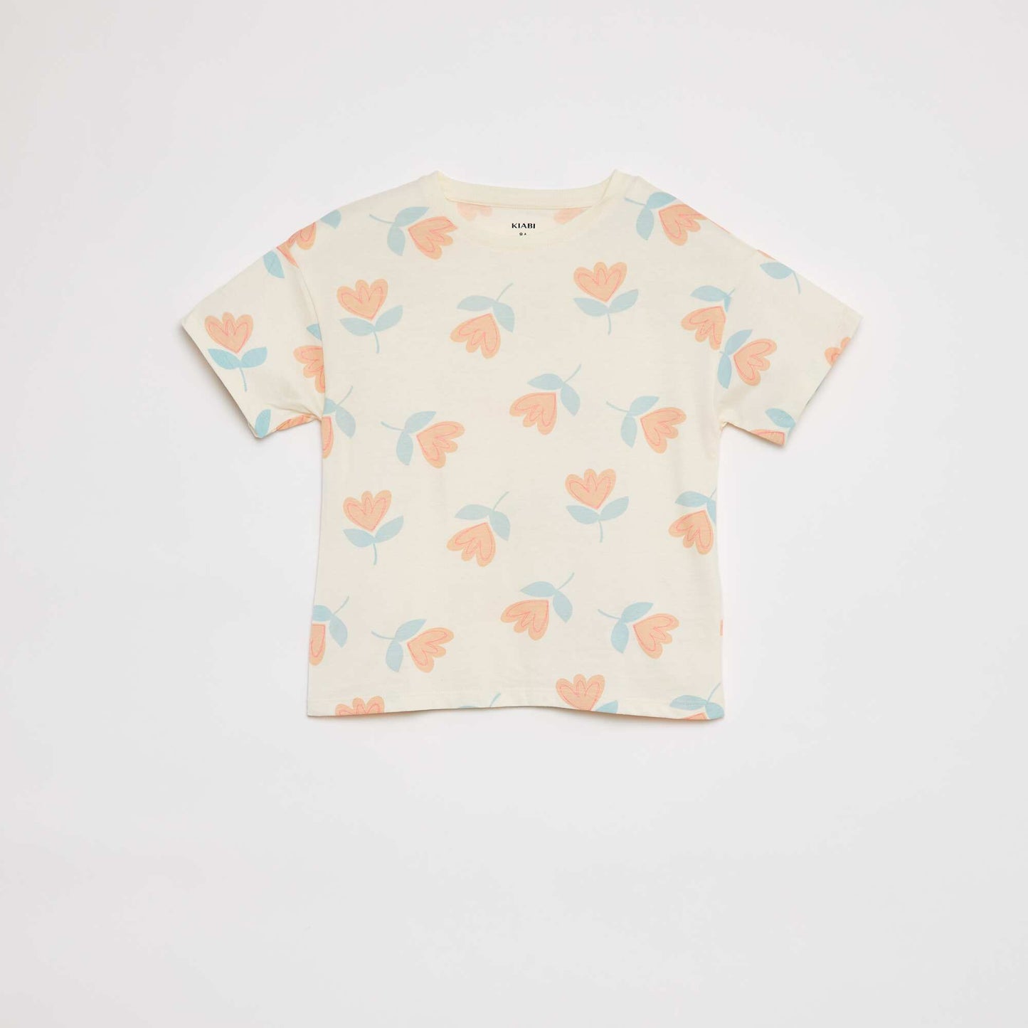 T-shirt à manches courtes avec imprimé BLANC