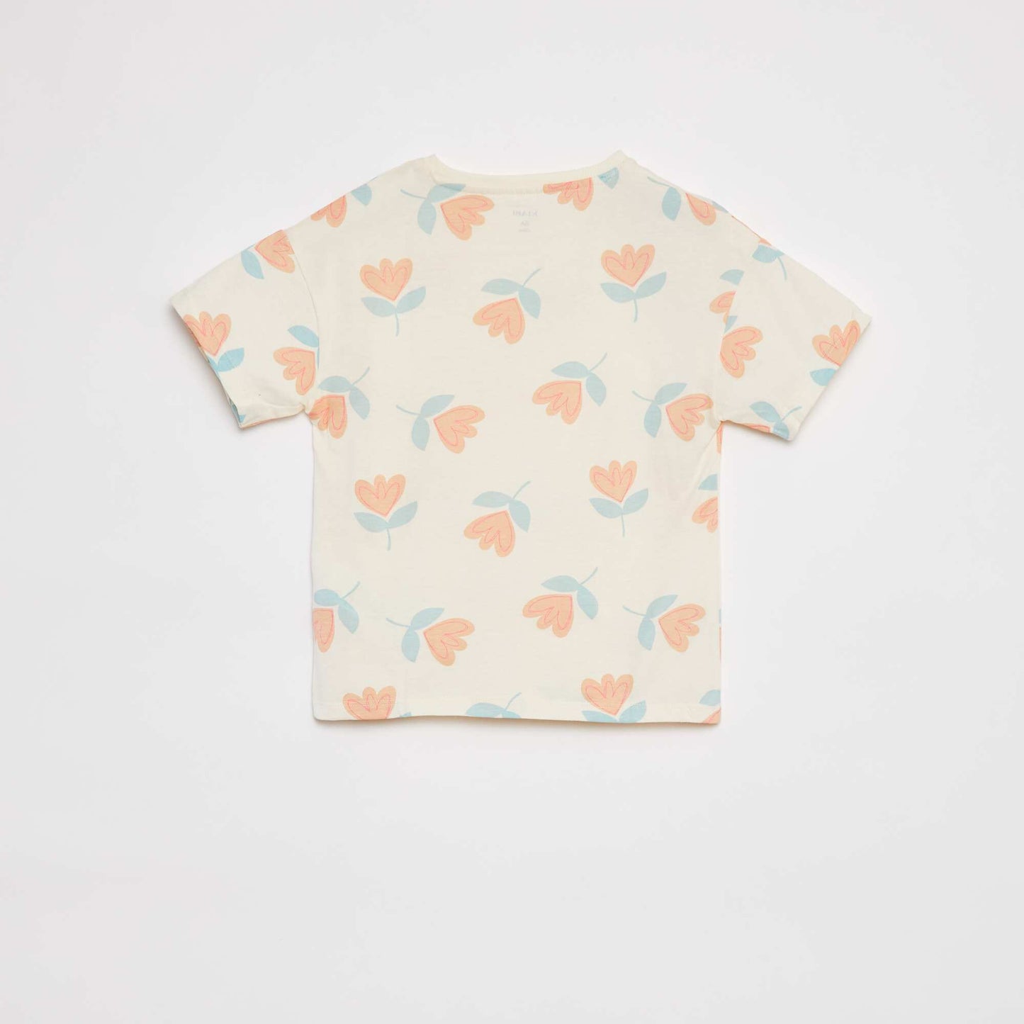 T-shirt à manches courtes avec imprimé BLANC