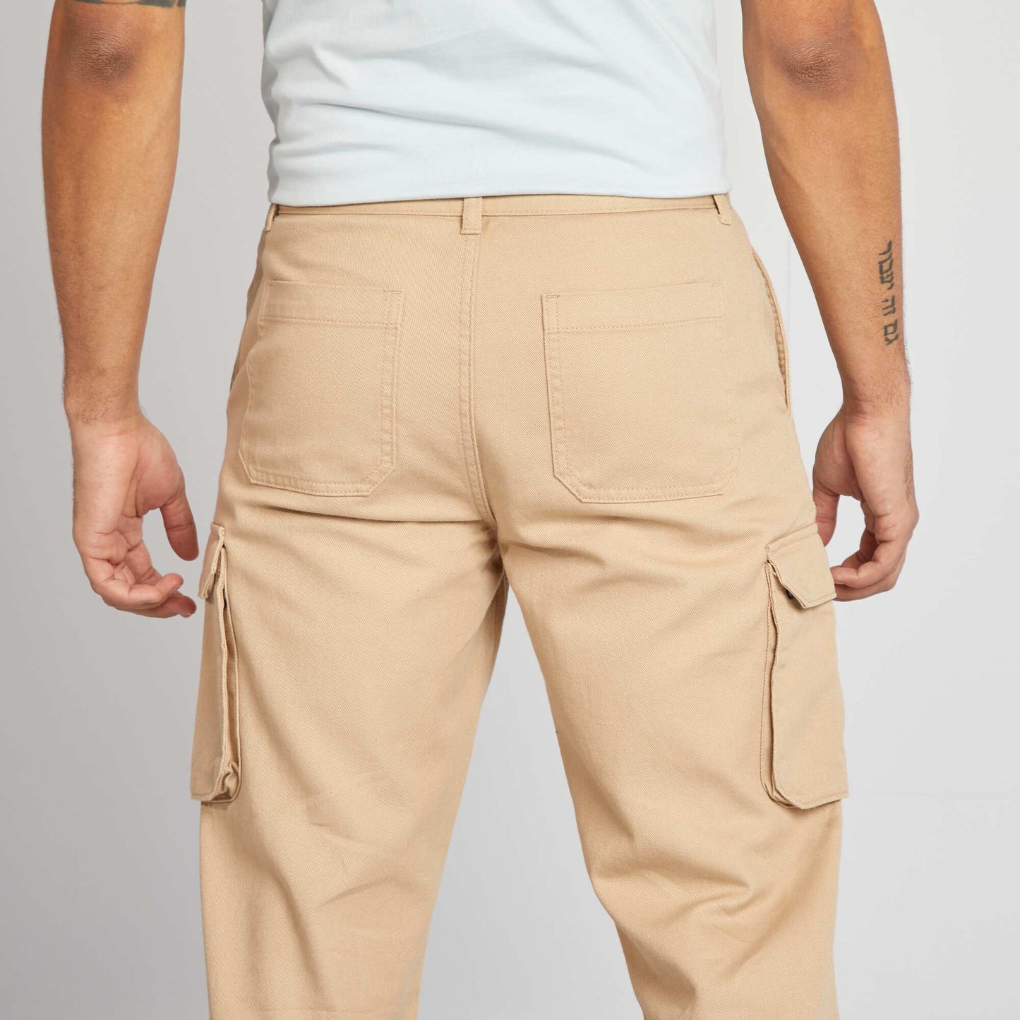 Pantalon multipoches BEIGE