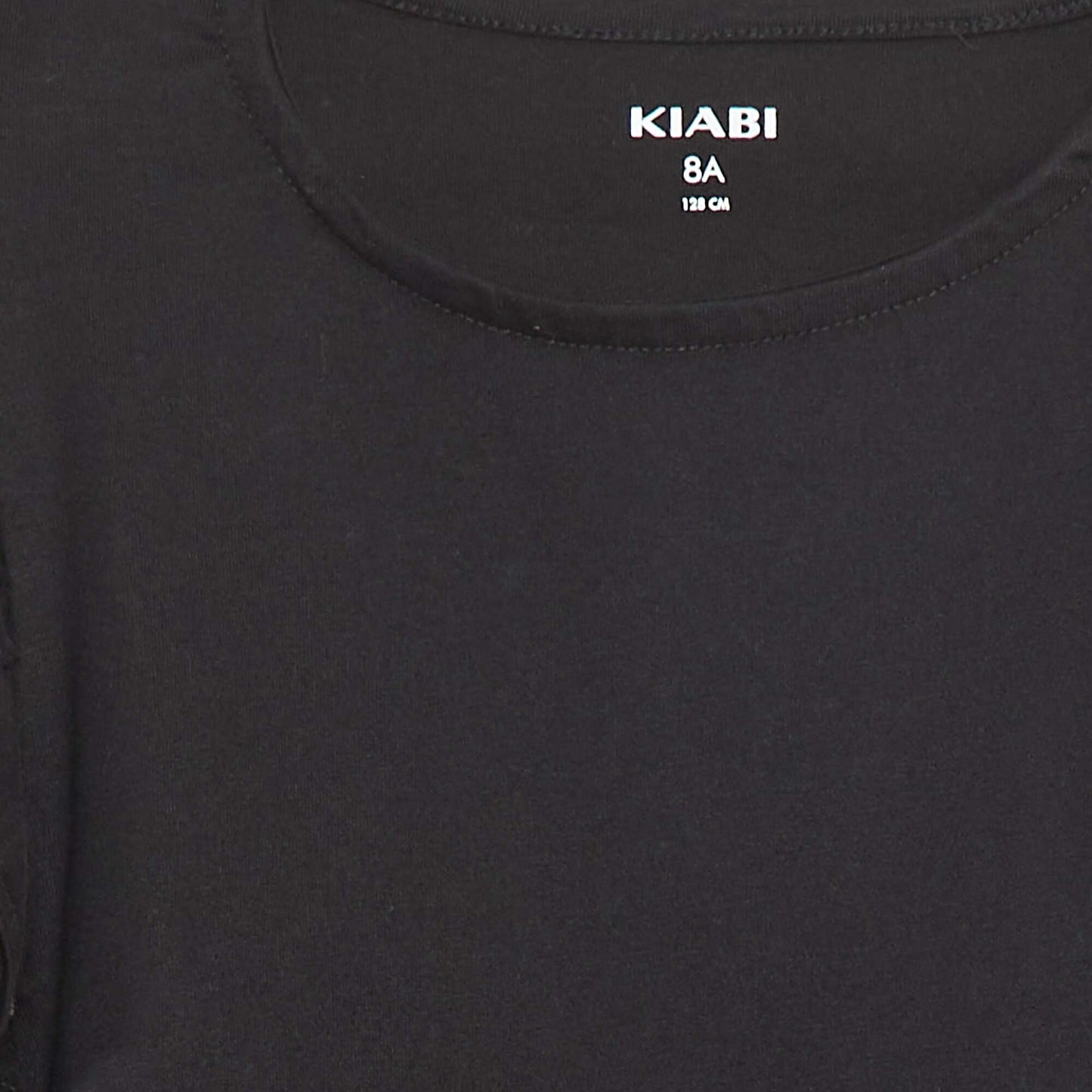 T-shirt à manches courtes volantées NOIR