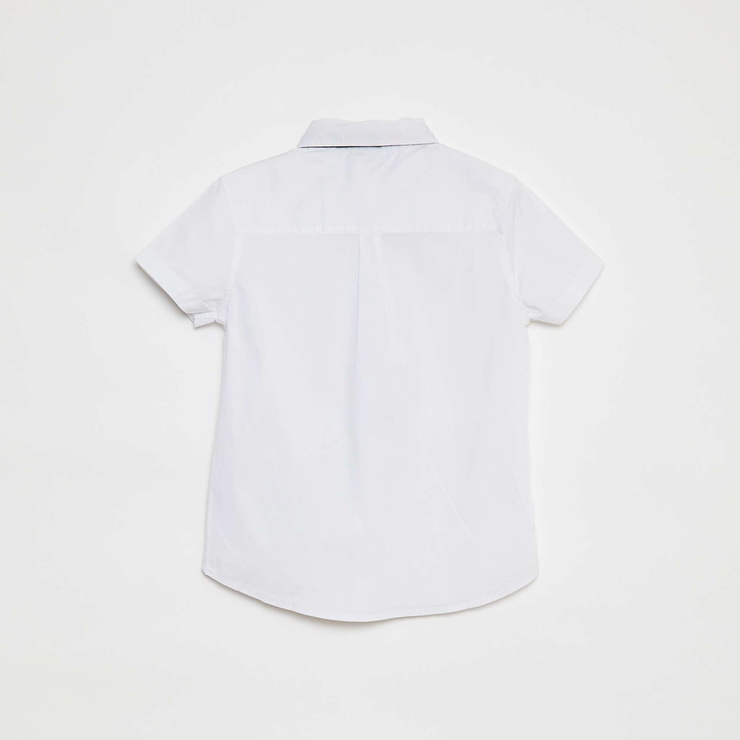 Chemise à manches courtes avec cravate BLANC