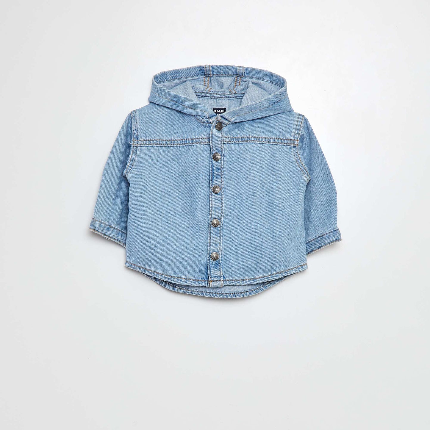 Chemise en jean à capuche BLEU