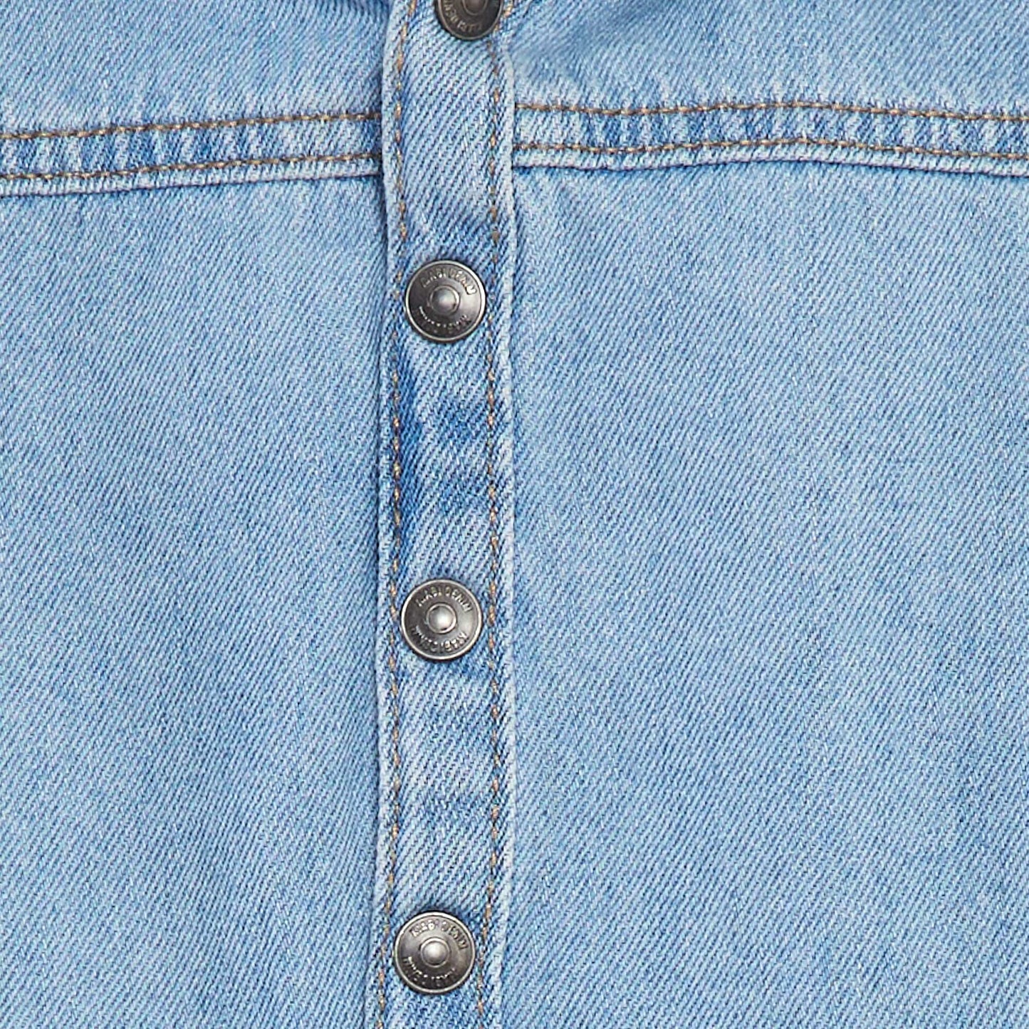 Chemise en jean à capuche BLEU