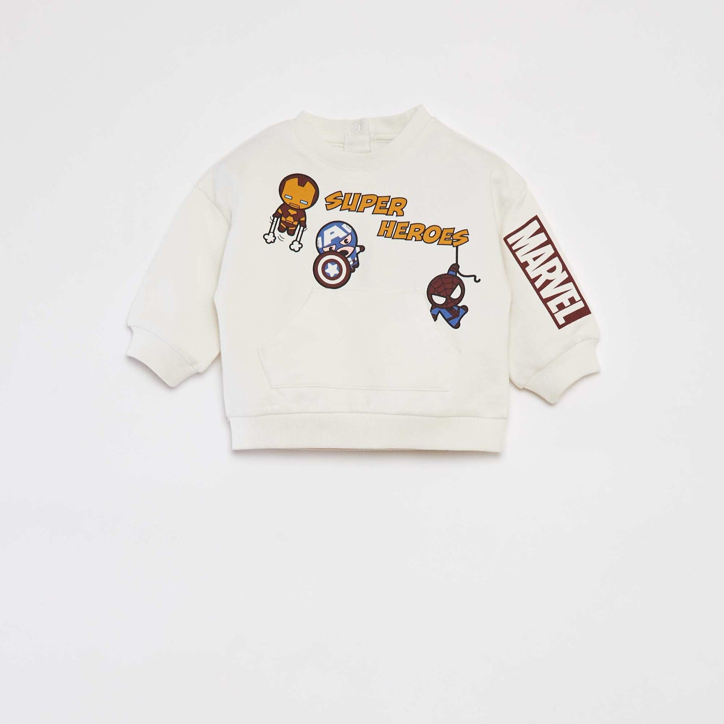 Ensemble sweat + jogging 'Marvel' - 2 pièces BLANC