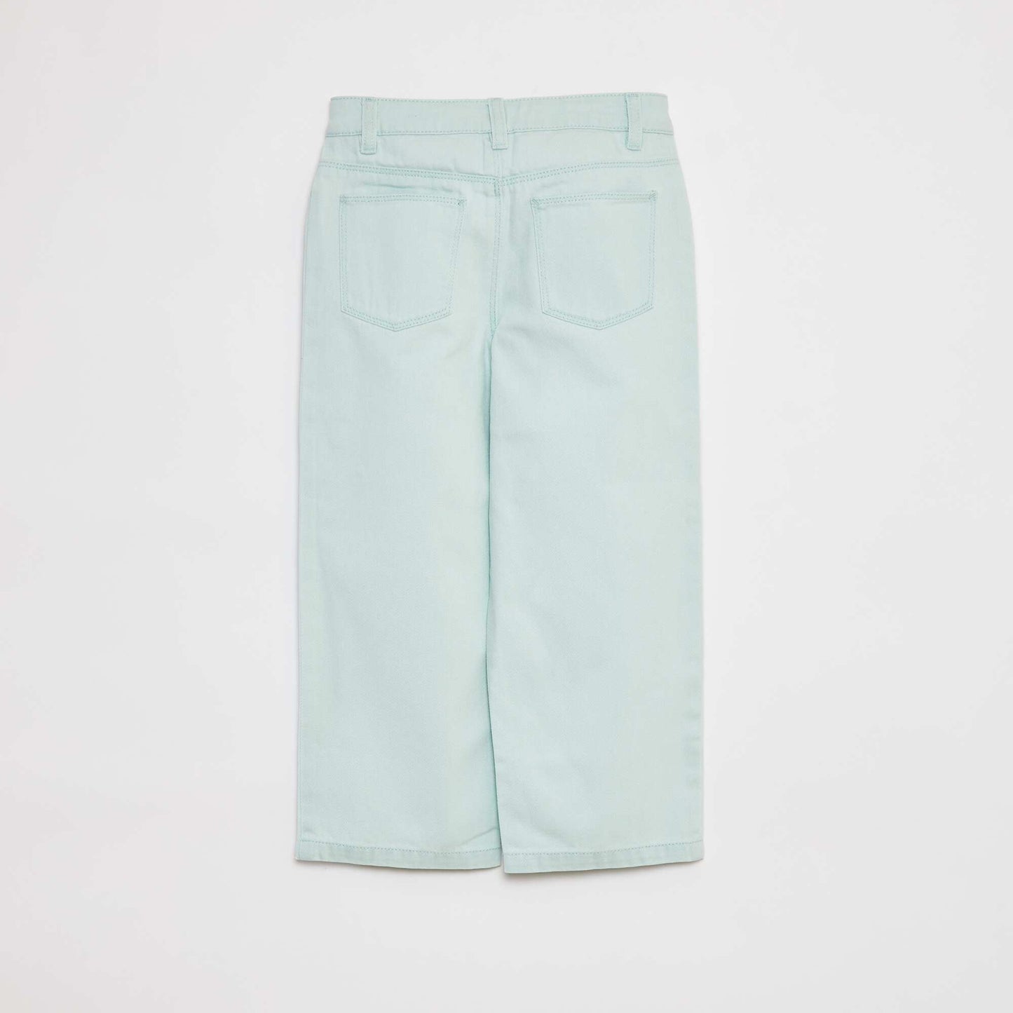 Pantalon denim cropped VERT