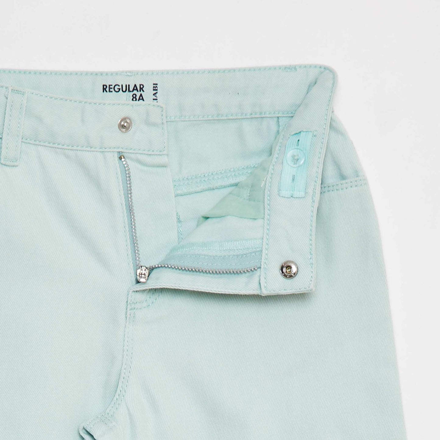 Pantalon denim cropped VERT