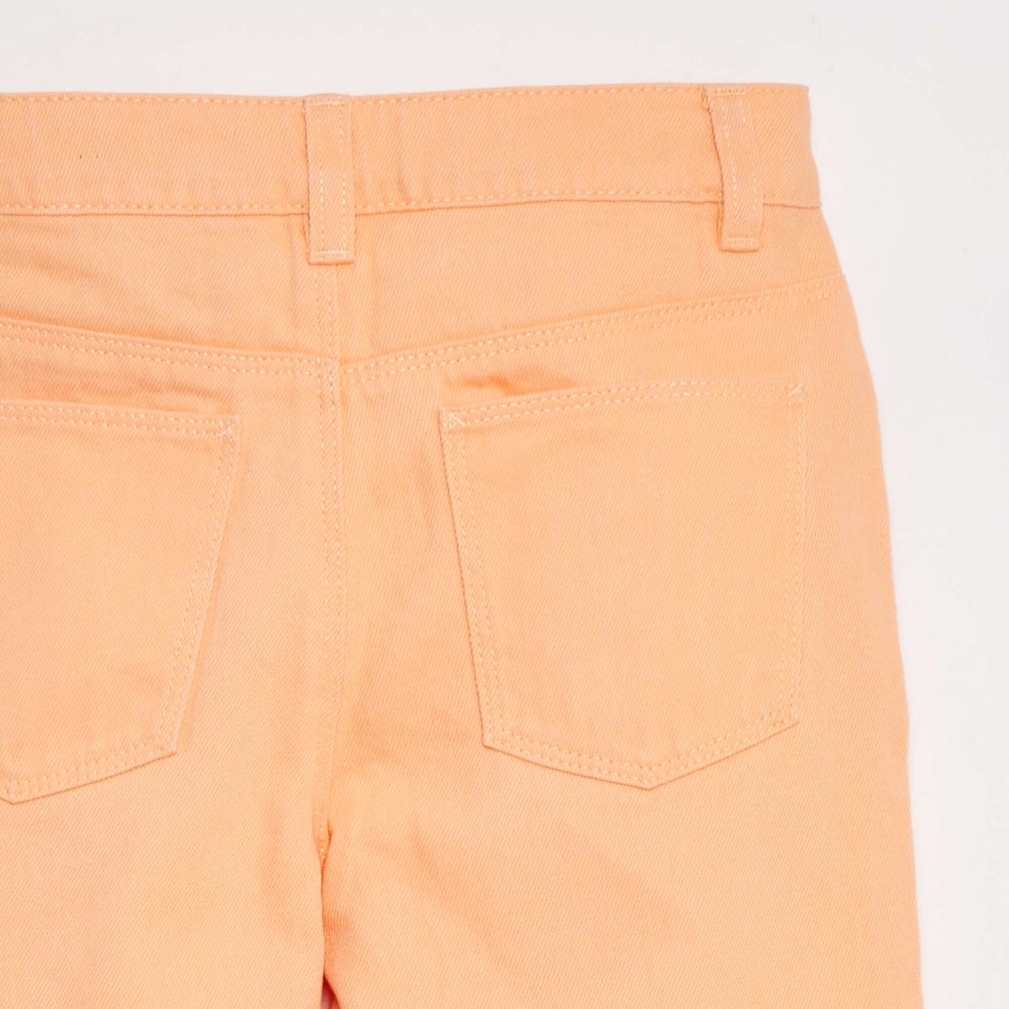 Pantalon denim cropped ORANGE