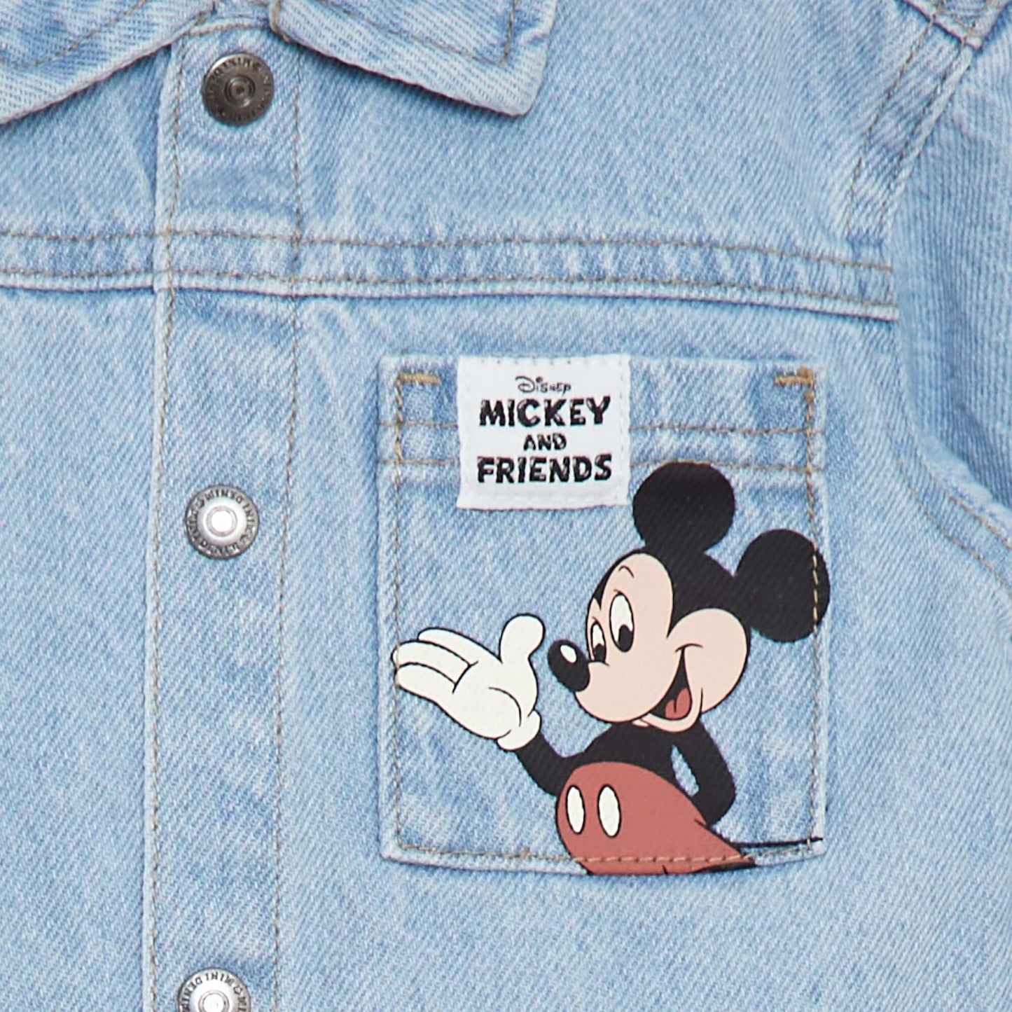 Veste en denim avec imprimé 'Disney' 'Mickey' BLEU