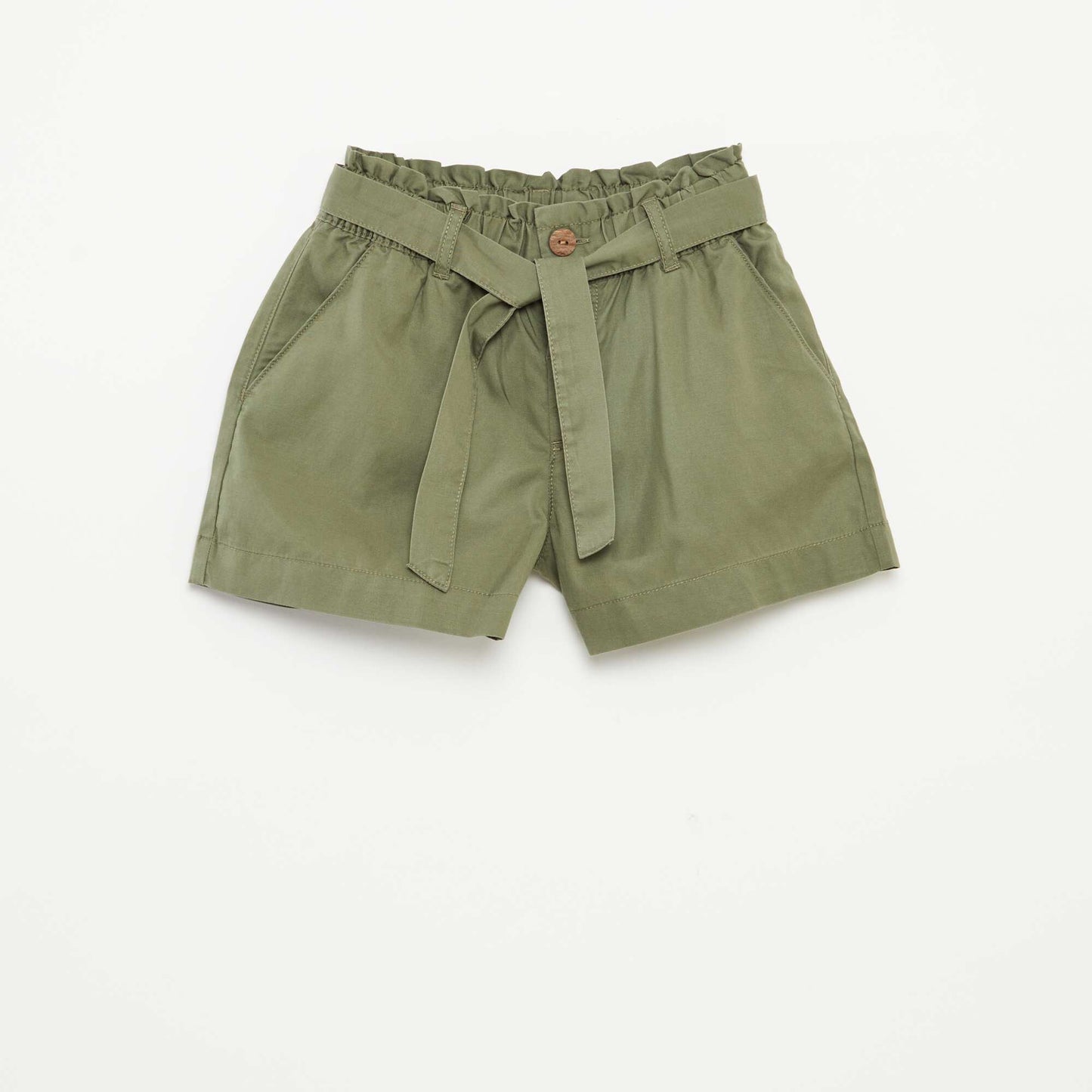 Short paperbag avec ceinture VERT