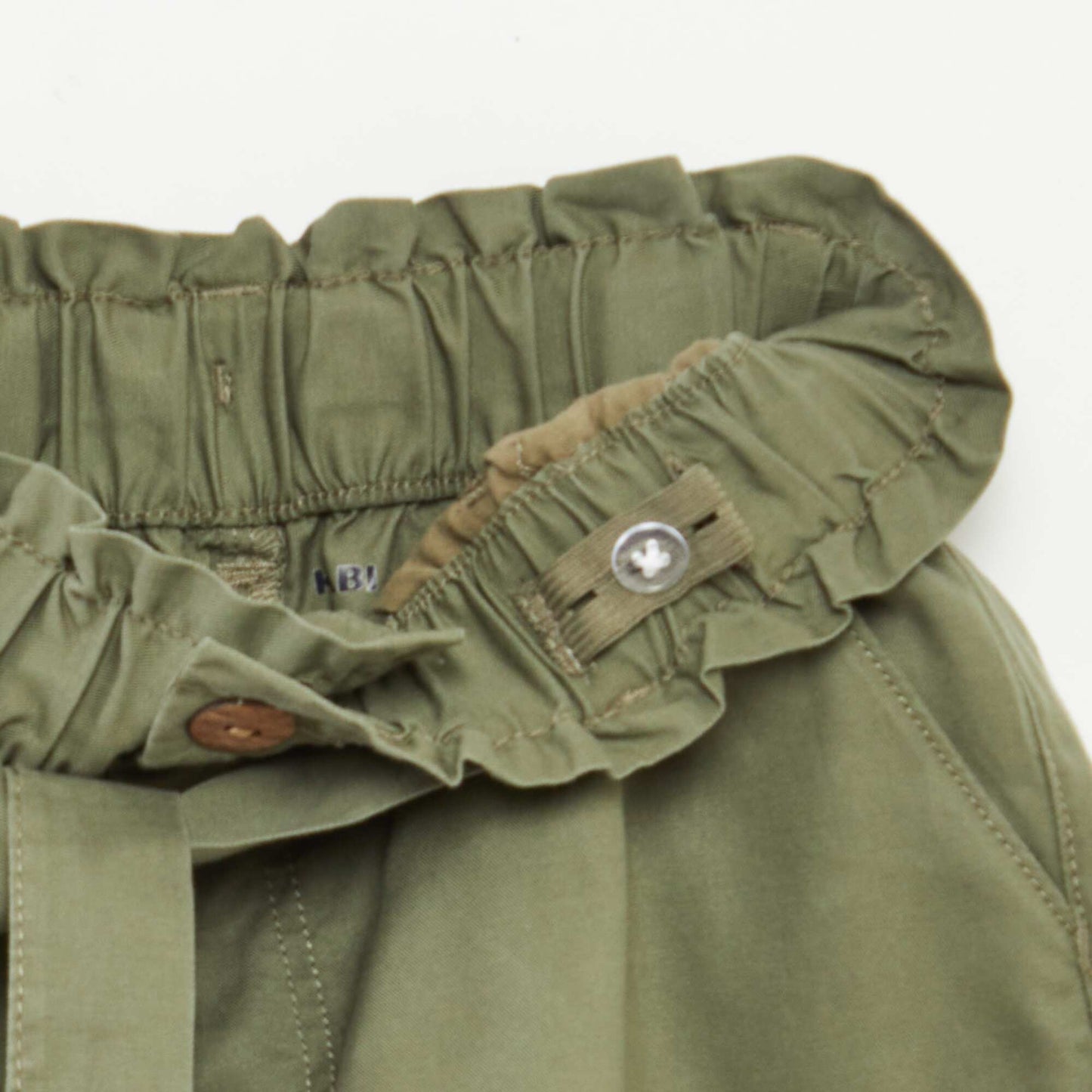 Short paperbag avec ceinture VERT