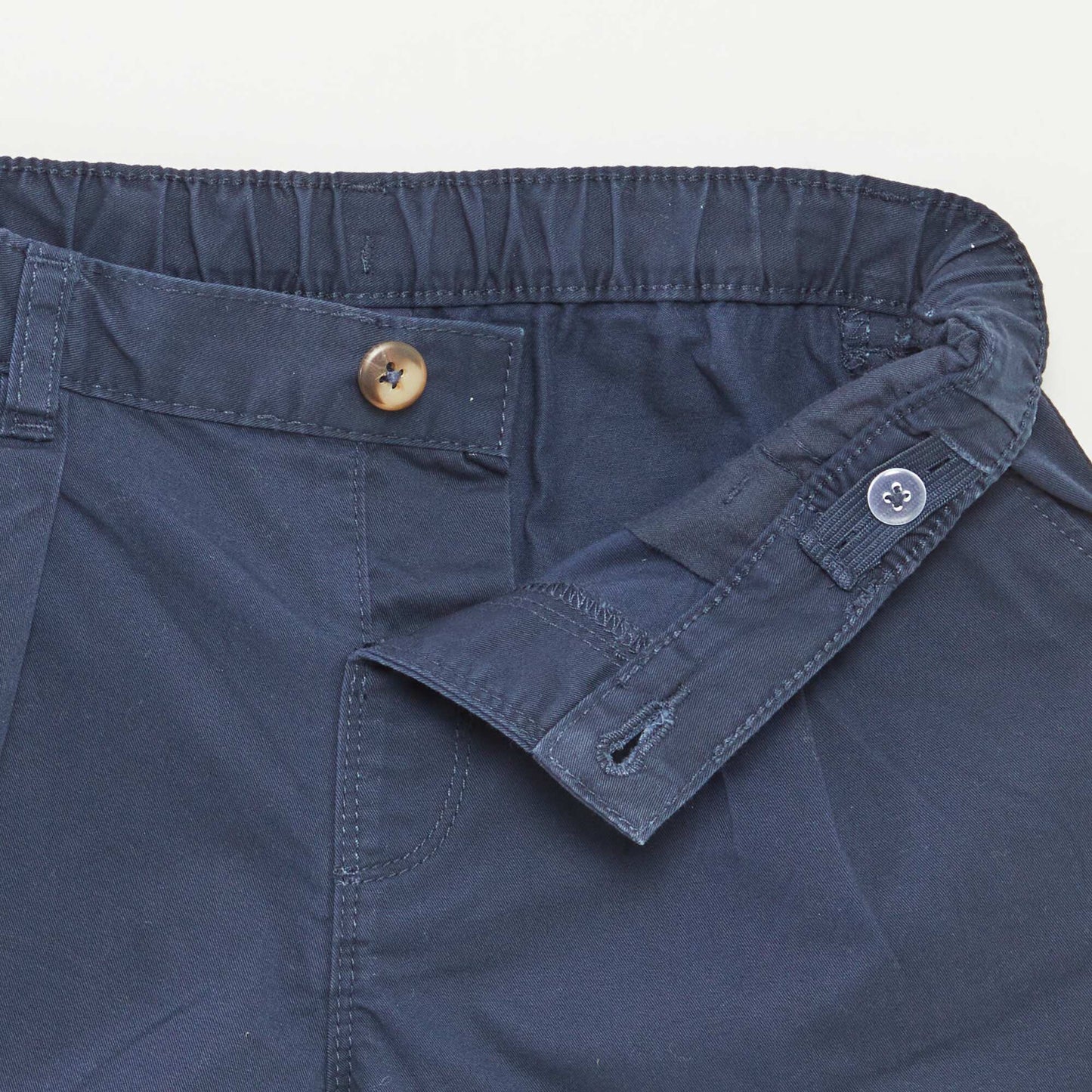 Short uni avec taille ajustable BLEU