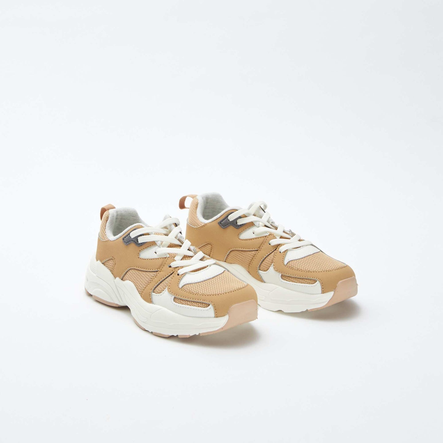 Baskets en mesh en simili BLANC