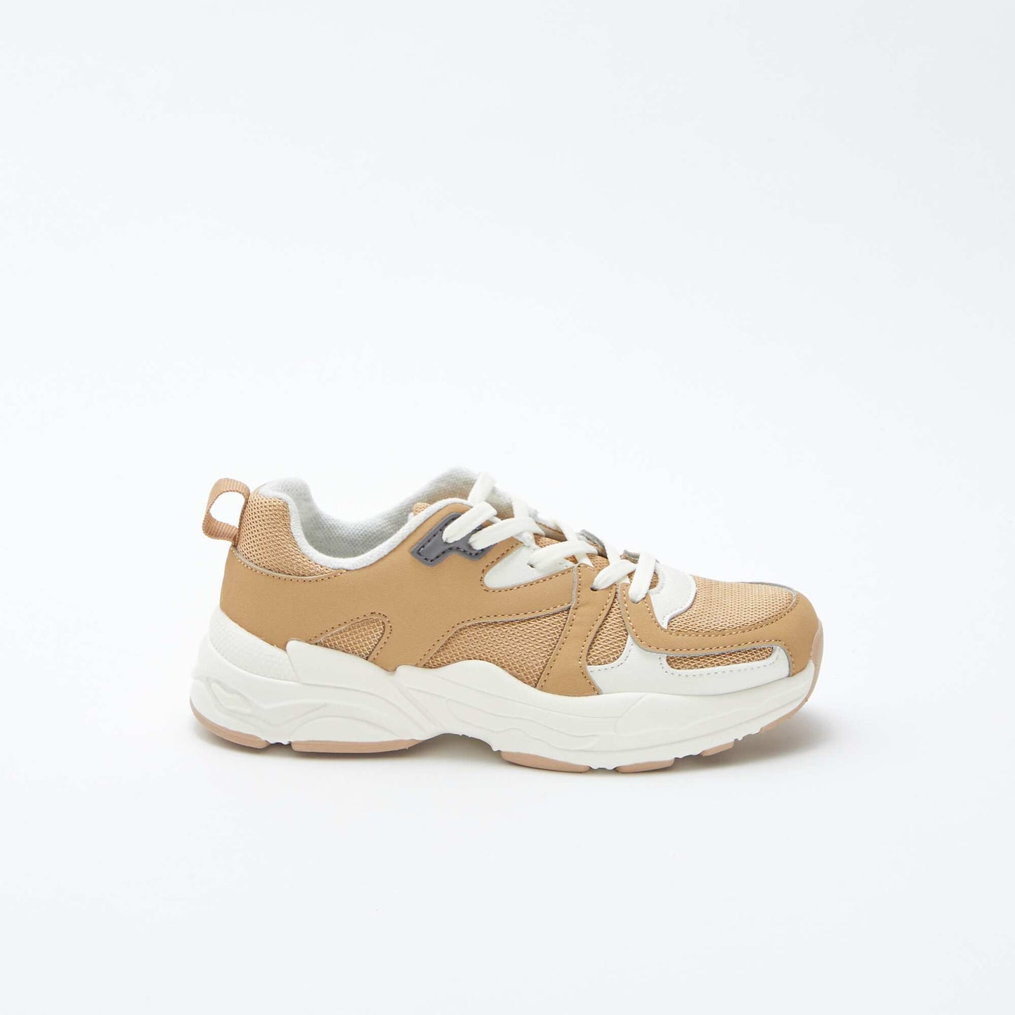 Baskets en mesh en simili BLANC