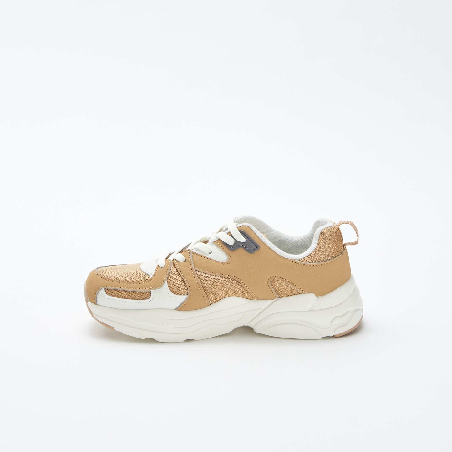 Baskets en mesh en simili BLANC