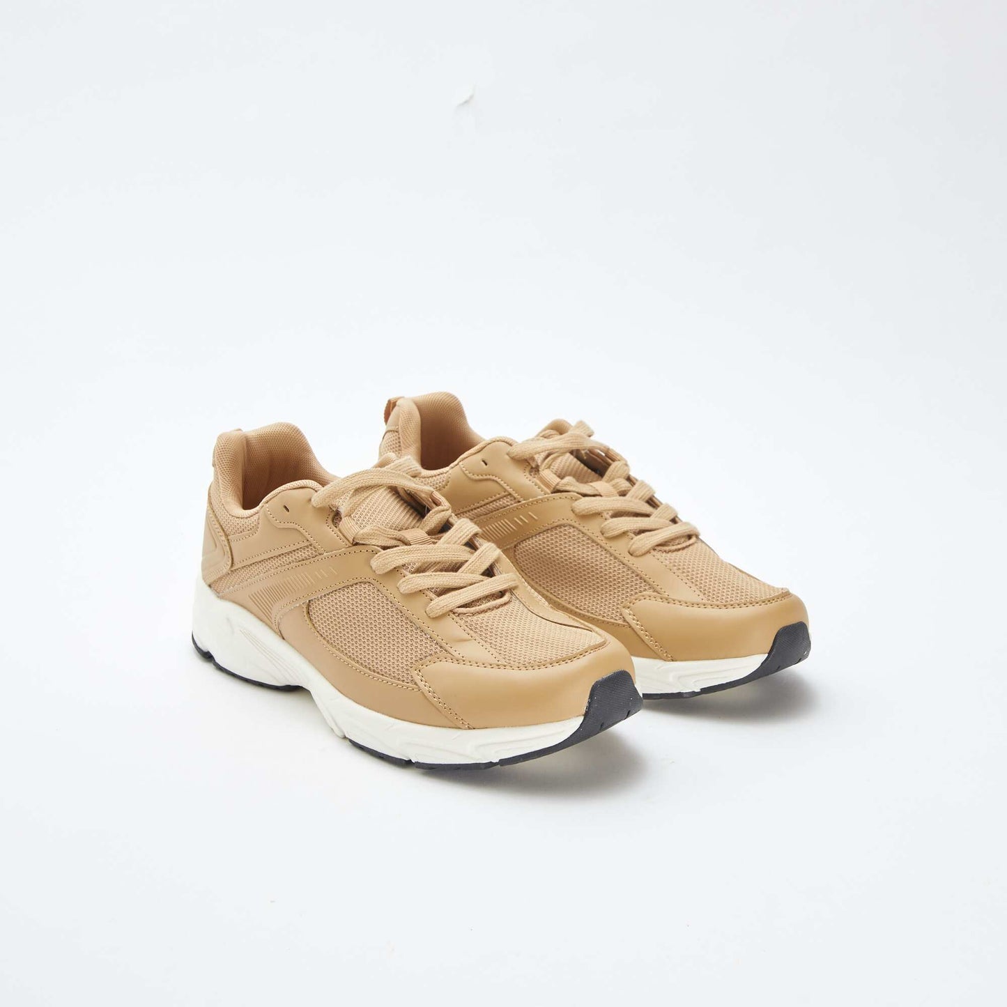 Baskets running en mesh BEIGE
