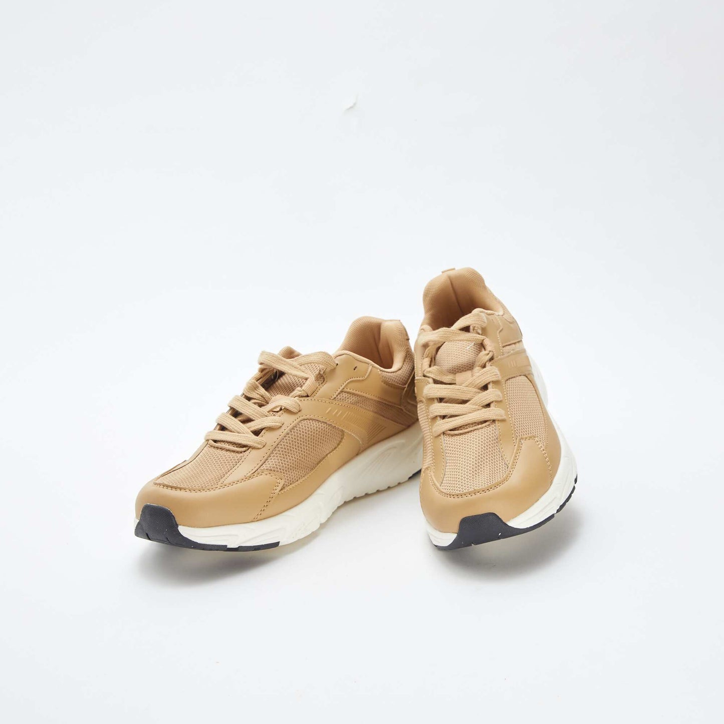 Baskets running en mesh BEIGE