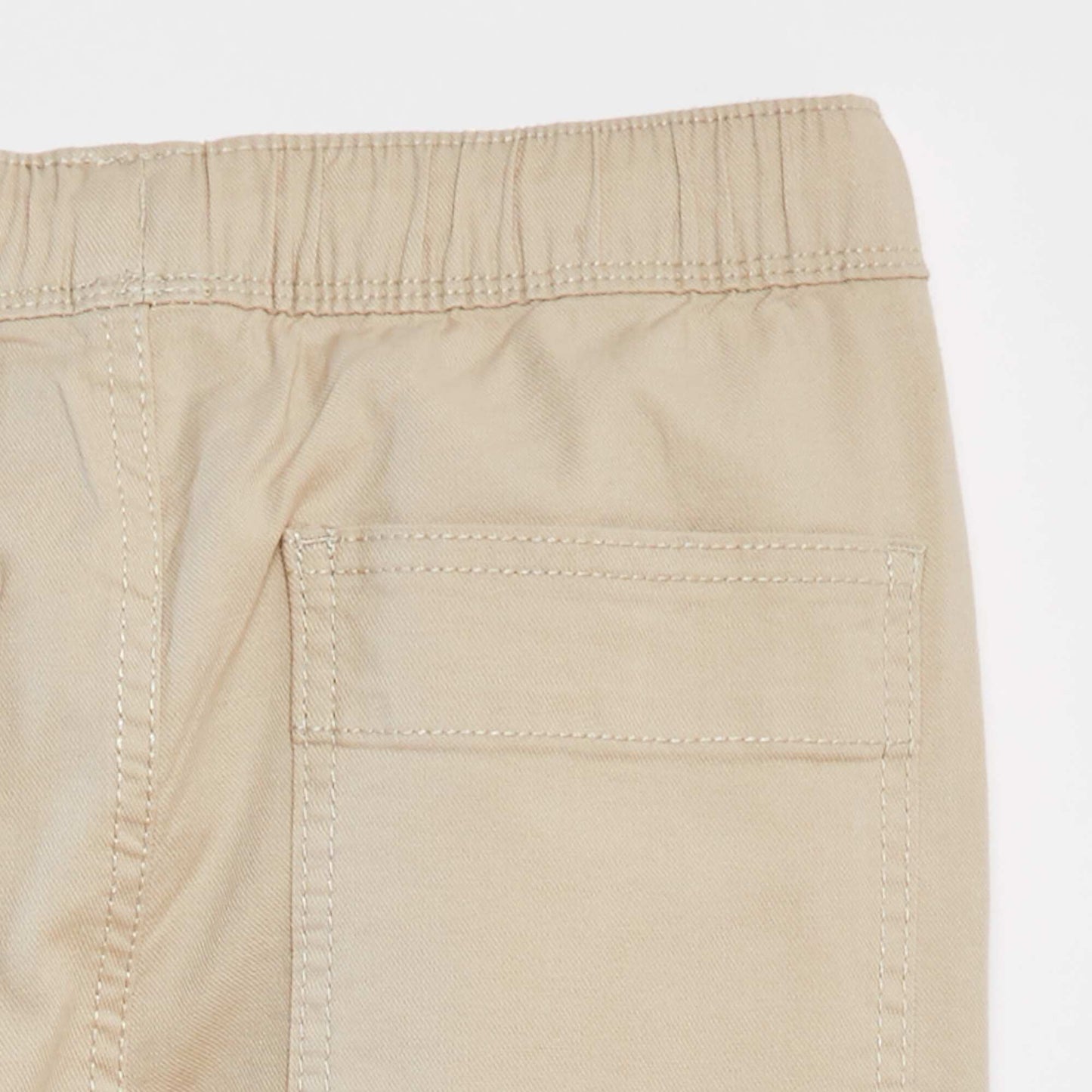 Pantalon multipoche uni BEIGE