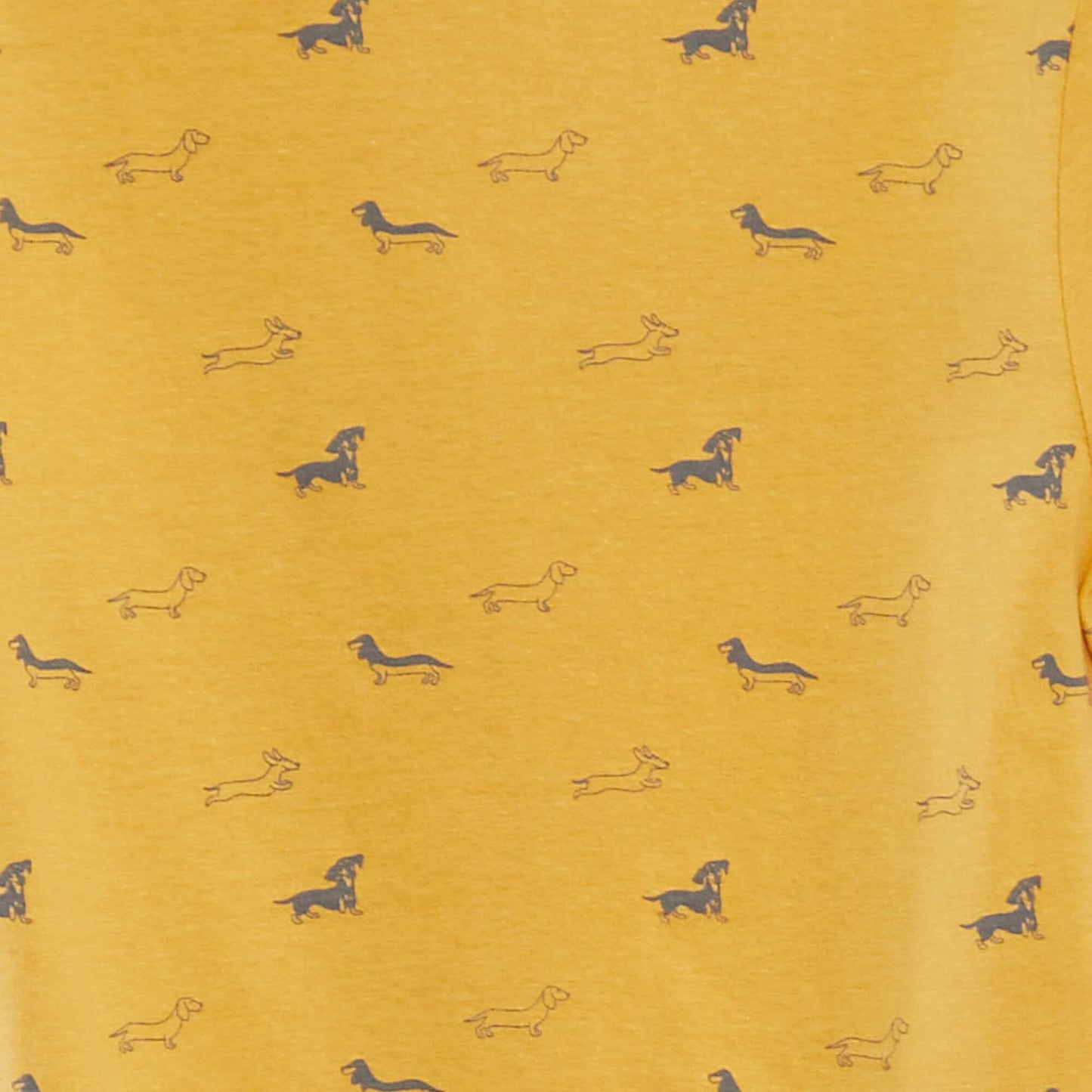 T-shirt manches courtes à motif JAUNE