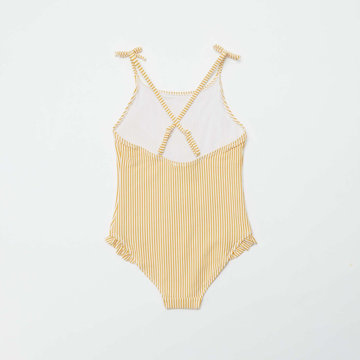 Maillot de bain rayé - 1 pièce JAUNE