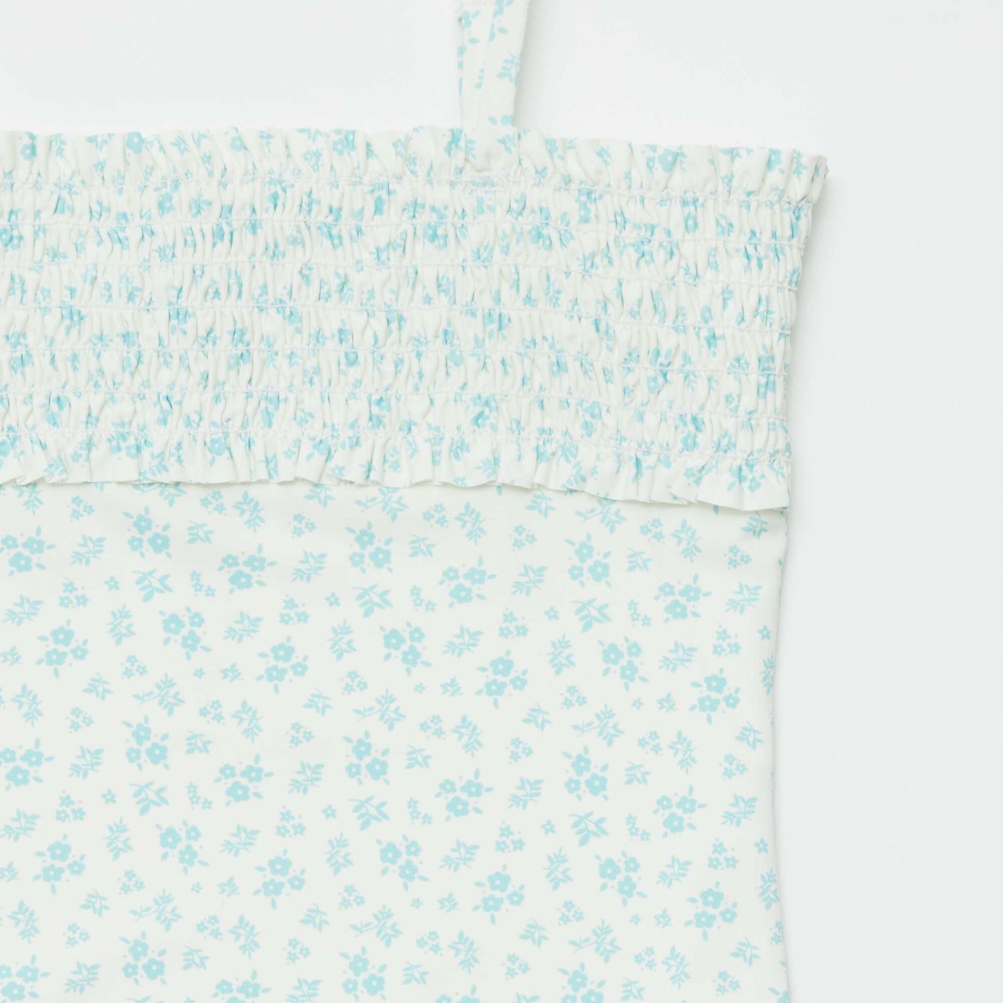Maillot de bain 1 pièce à imprimé + chouchou - 2 pièces BLANC