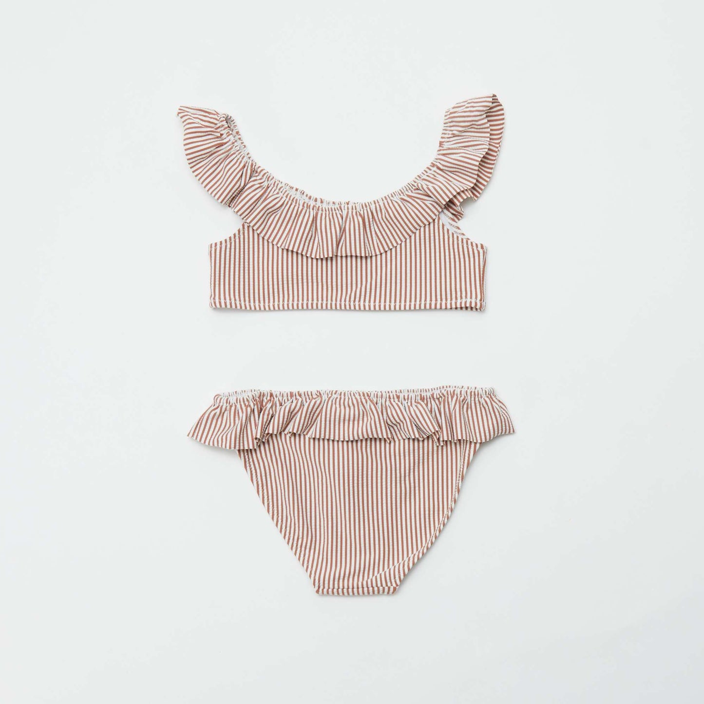 Maillot de bain rayé - 2 pièces MARRON
