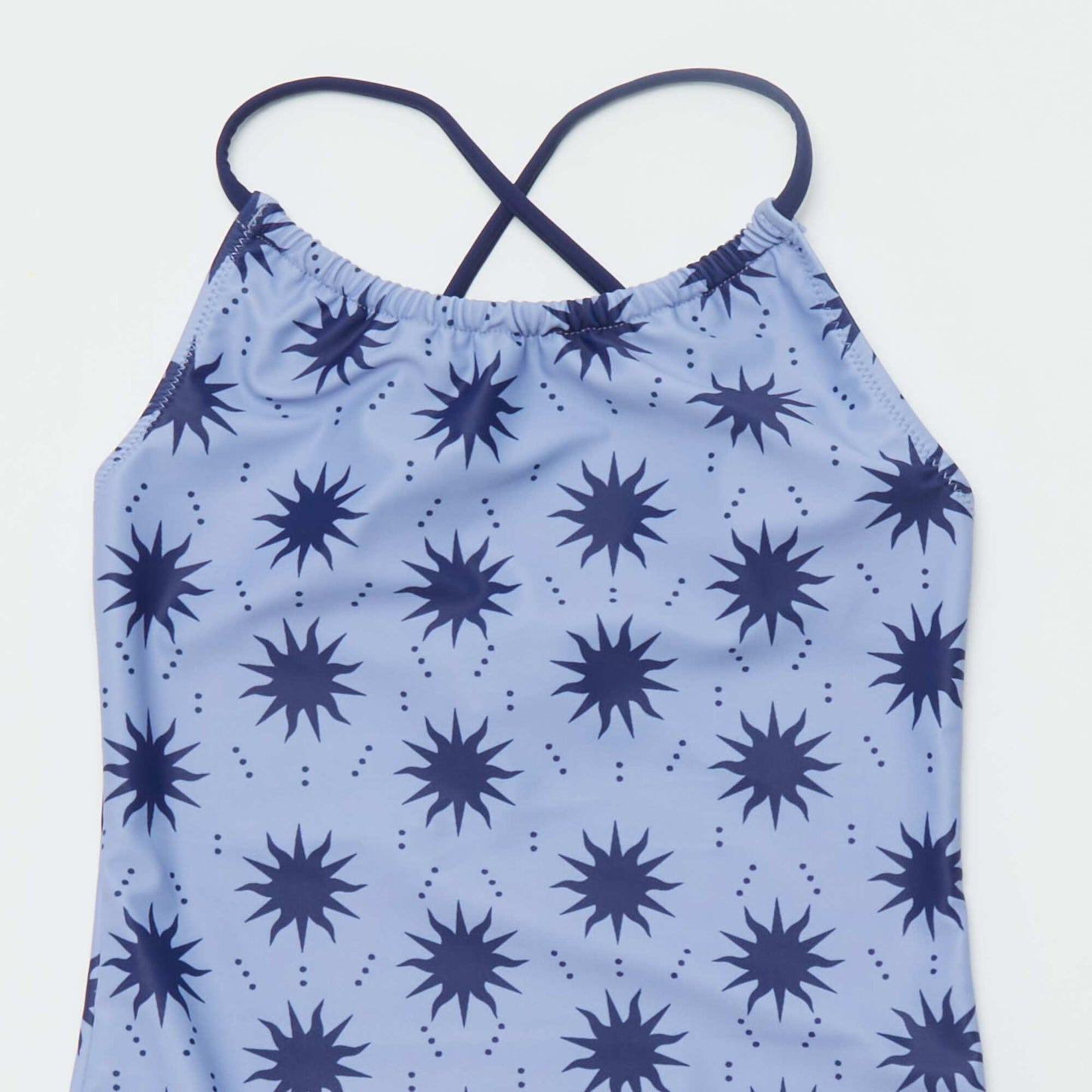 Maillot de bain fleuri - 1 pièce BLEU