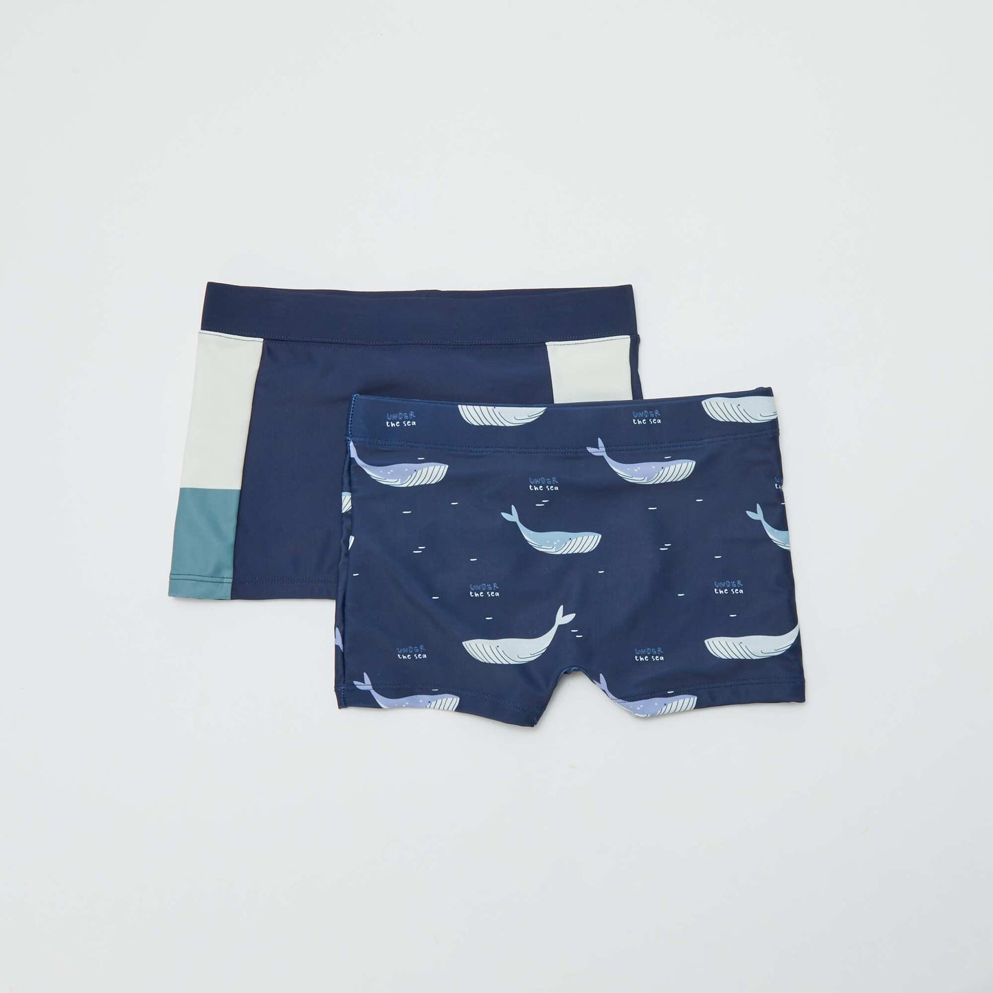 Lot de 2 boxers de bain BLEU MARINE