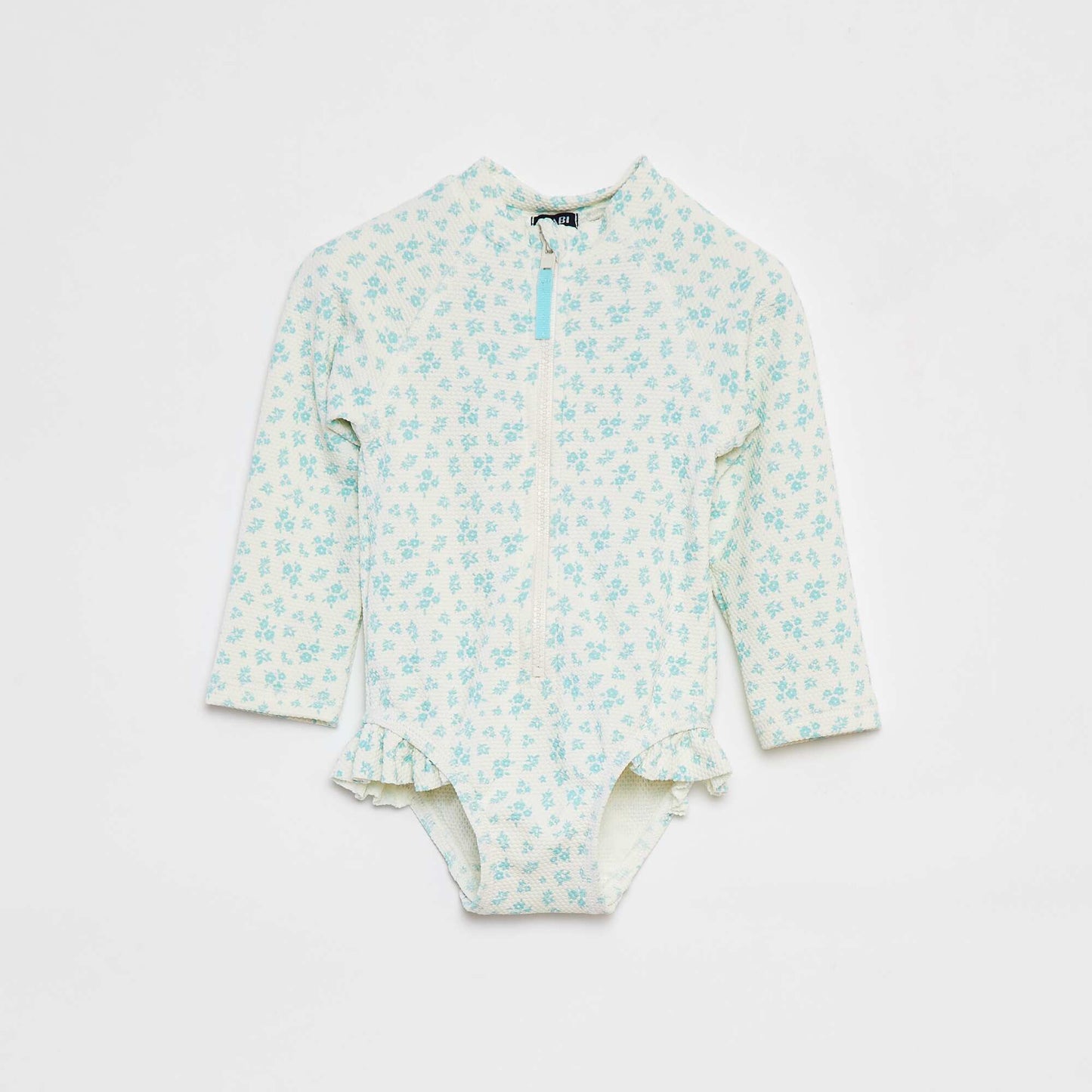 Maillot de bain body avec manches longues BLANC