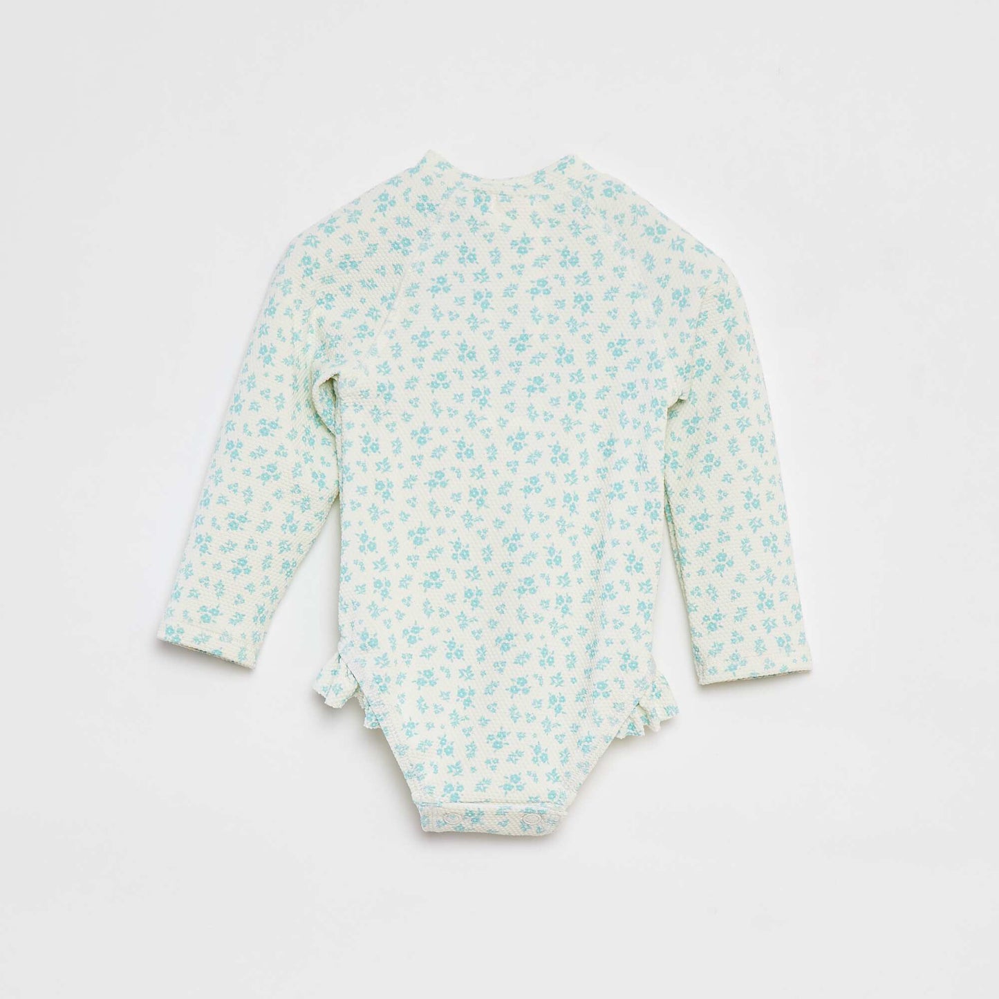 Maillot de bain body avec manches longues BLANC