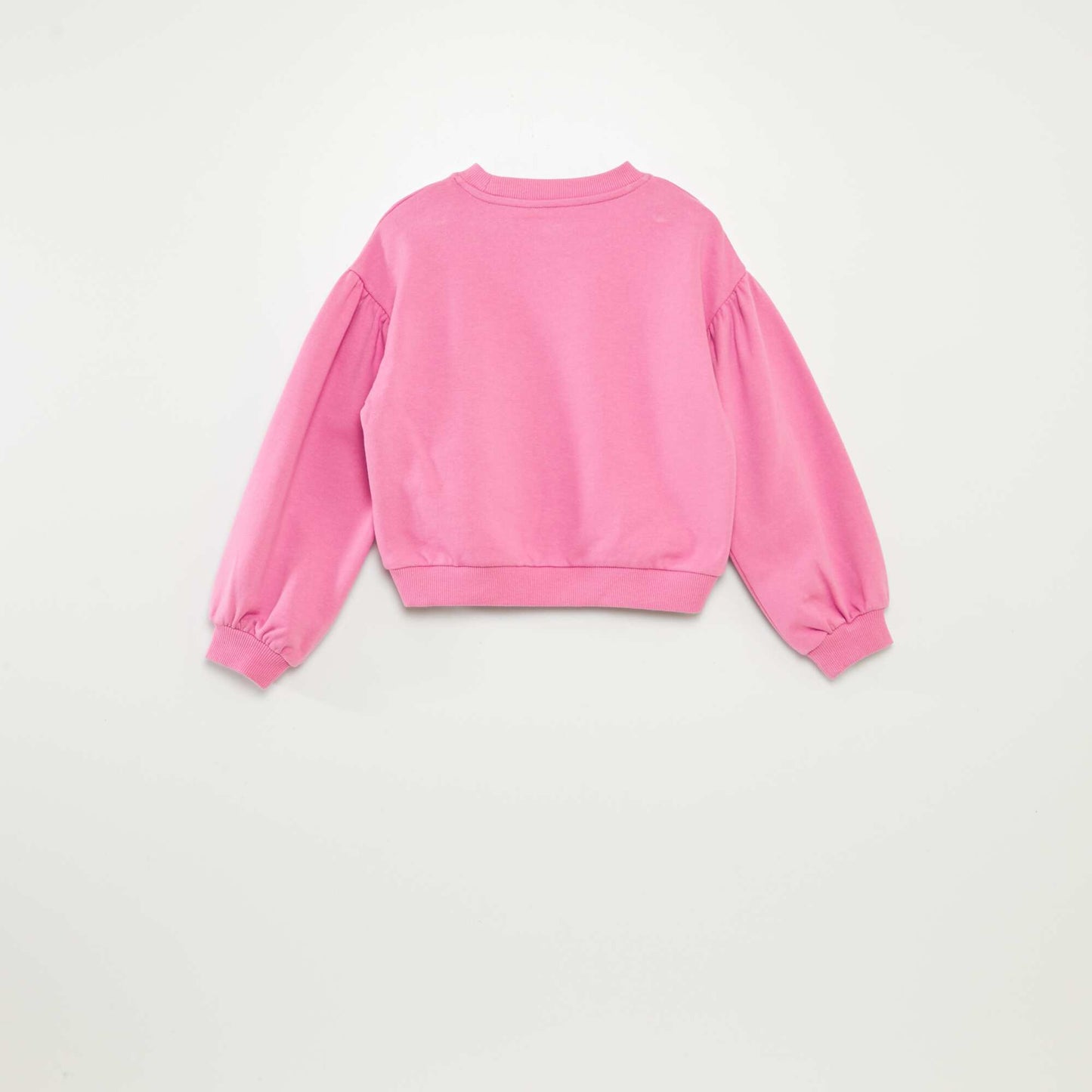 Sweat en molleton avec broderie poitrine VIOLET