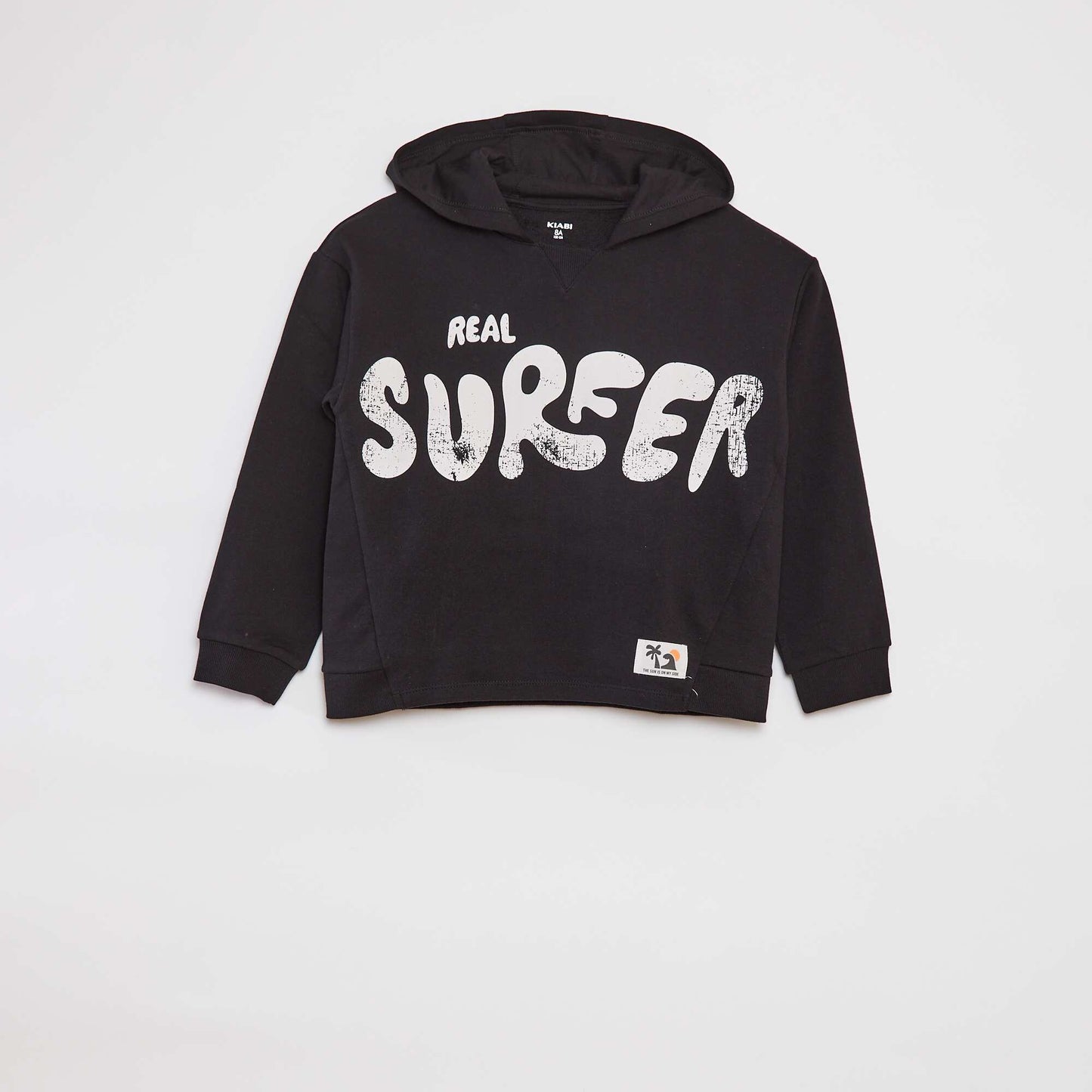 Sweat à capuche loose en french terry NOIR