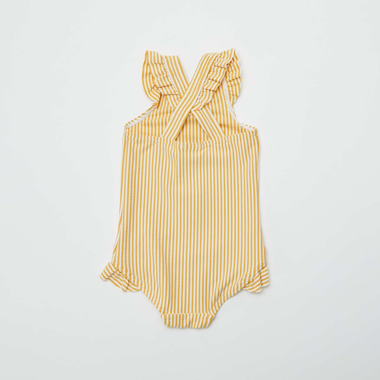 Maillot de bain avec volants - 1 pièce JAUNE
