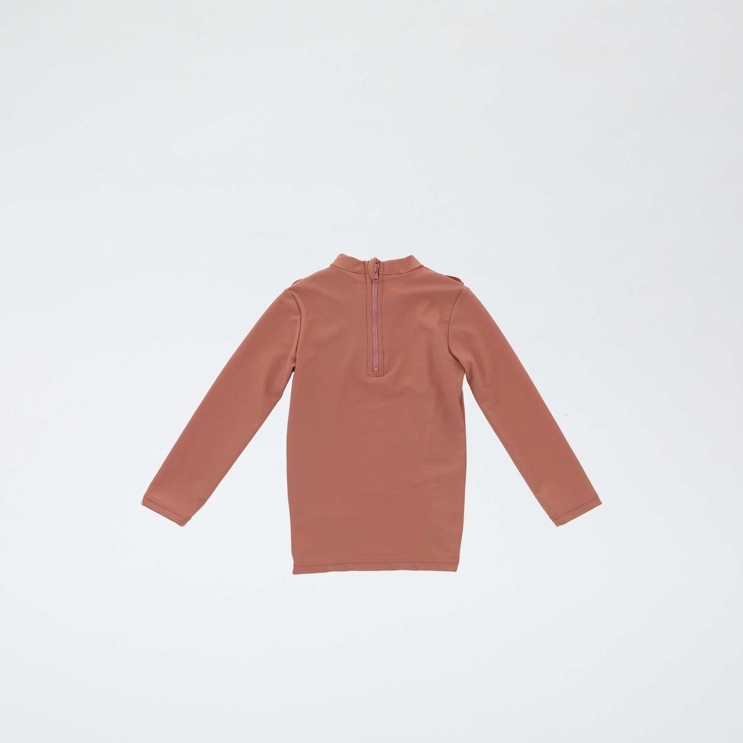 T-shirt de bain volanté à manches longues ROSE