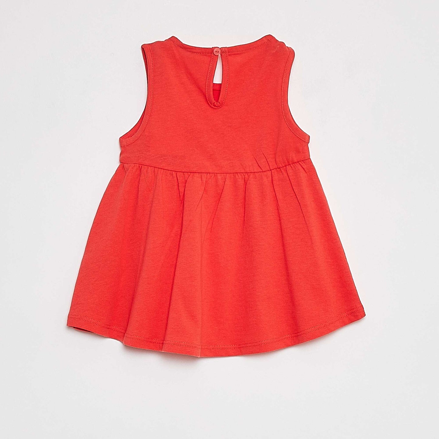Robe à bretelles avec imprimé ROUGE