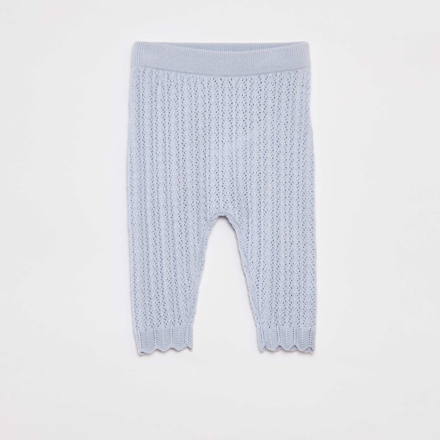 Ensemble t-blouse avec col fantaisiste + legging en tricot BLEU