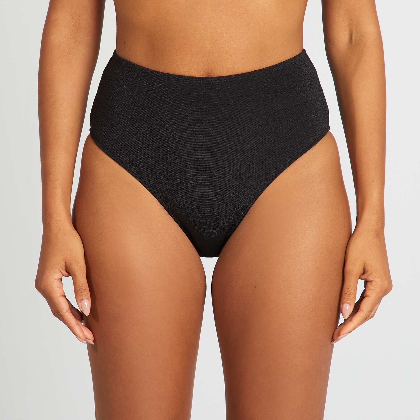 Culotte de bain taille haute NOIR