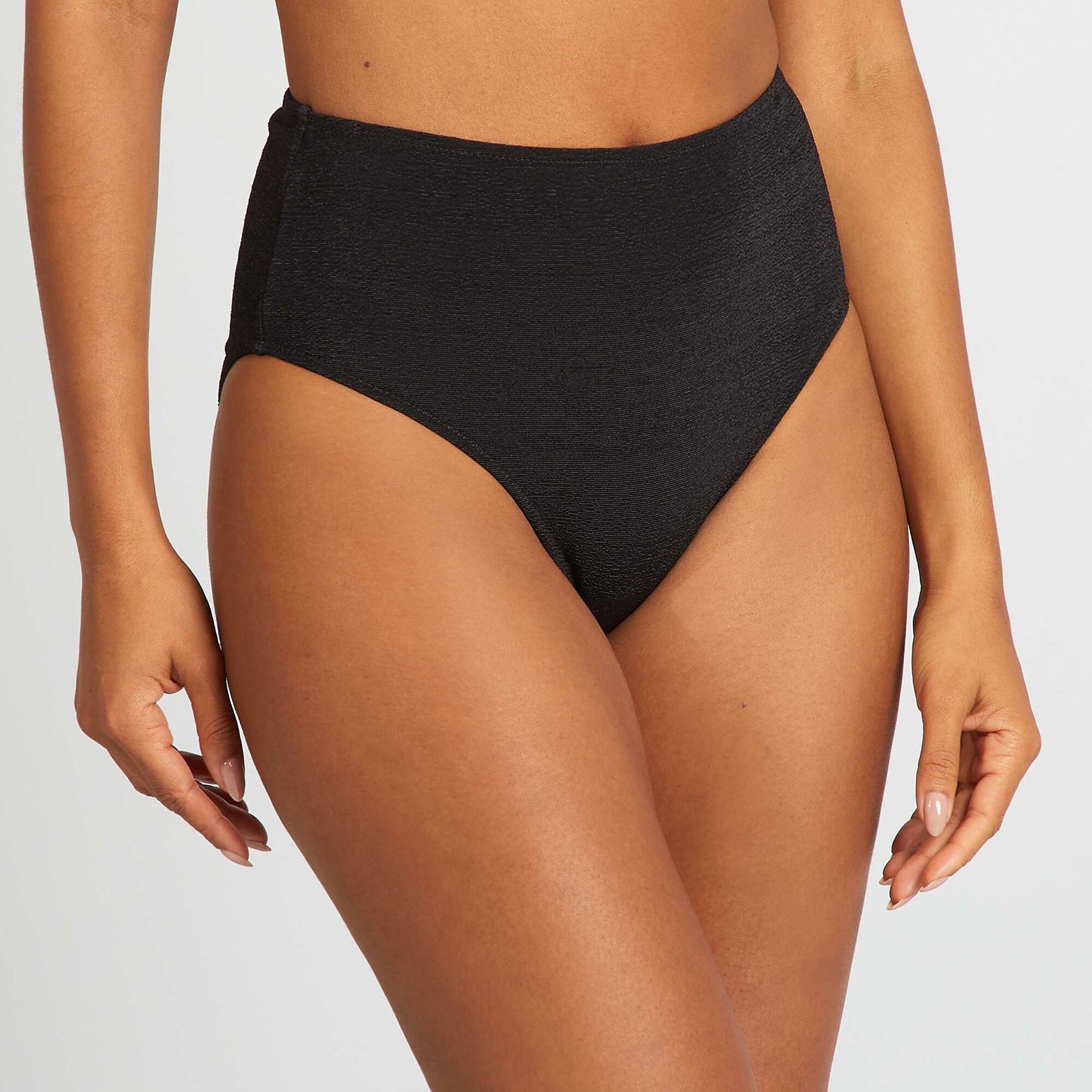 Culotte de bain taille haute NOIR