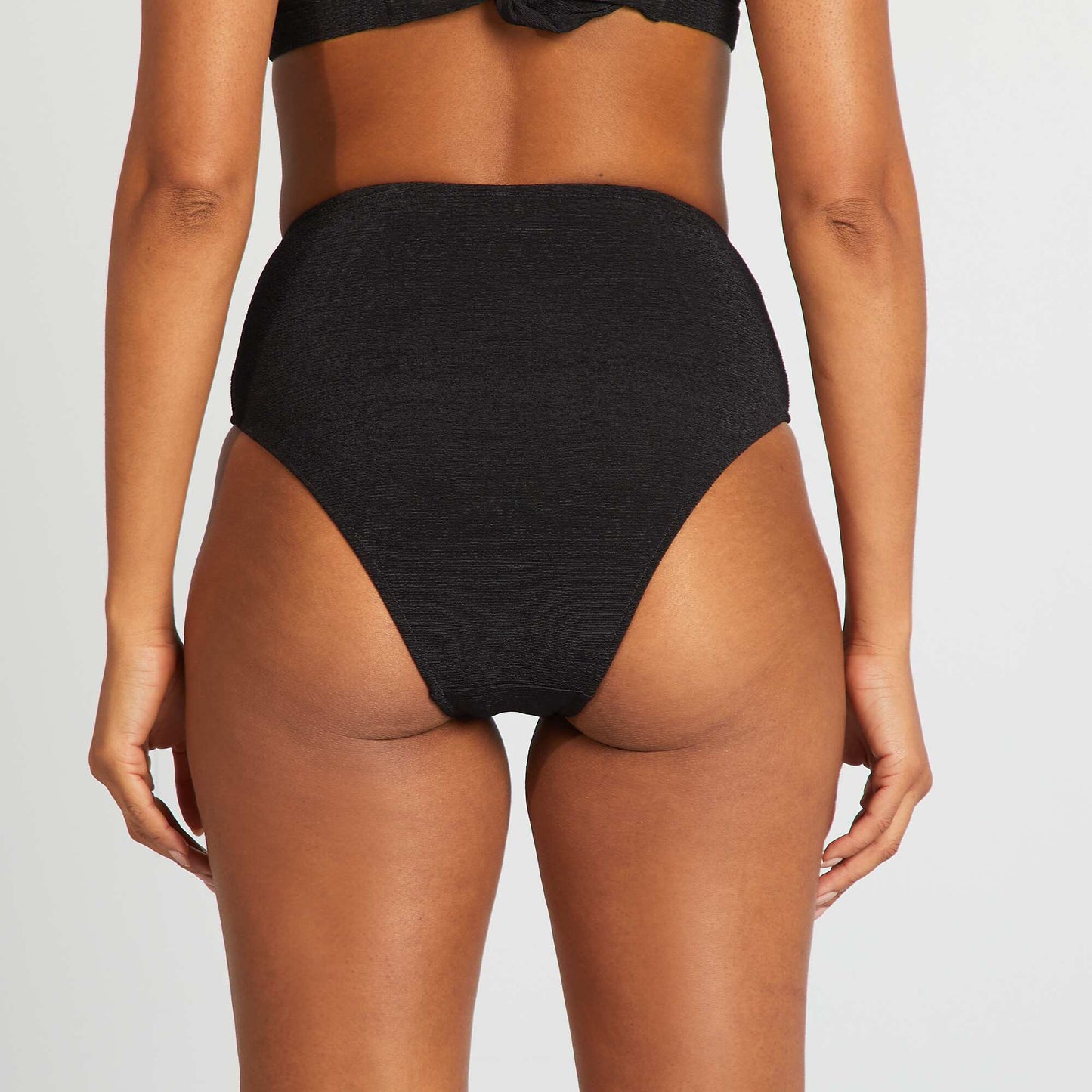 Culotte de bain taille haute NOIR
