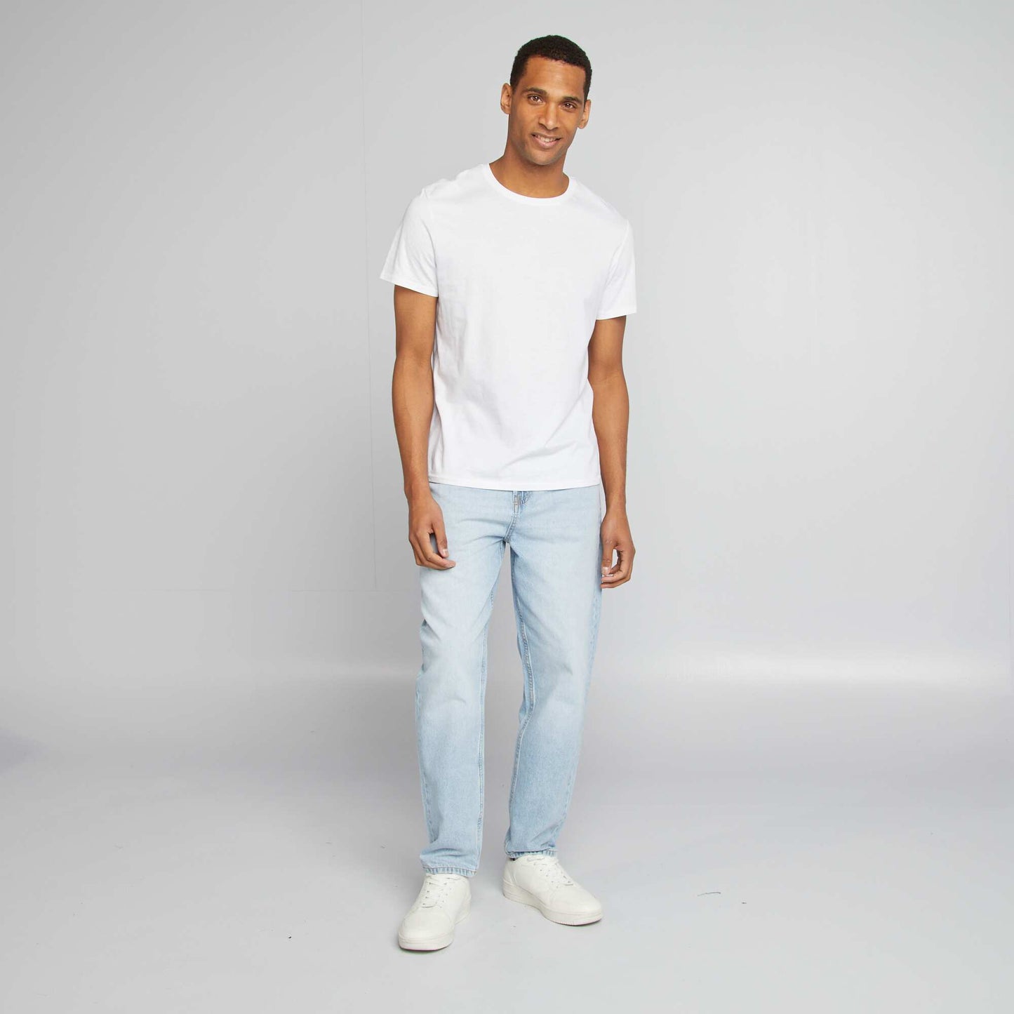 Jean tapered slim / coupe fuselée 5 poches Bleu