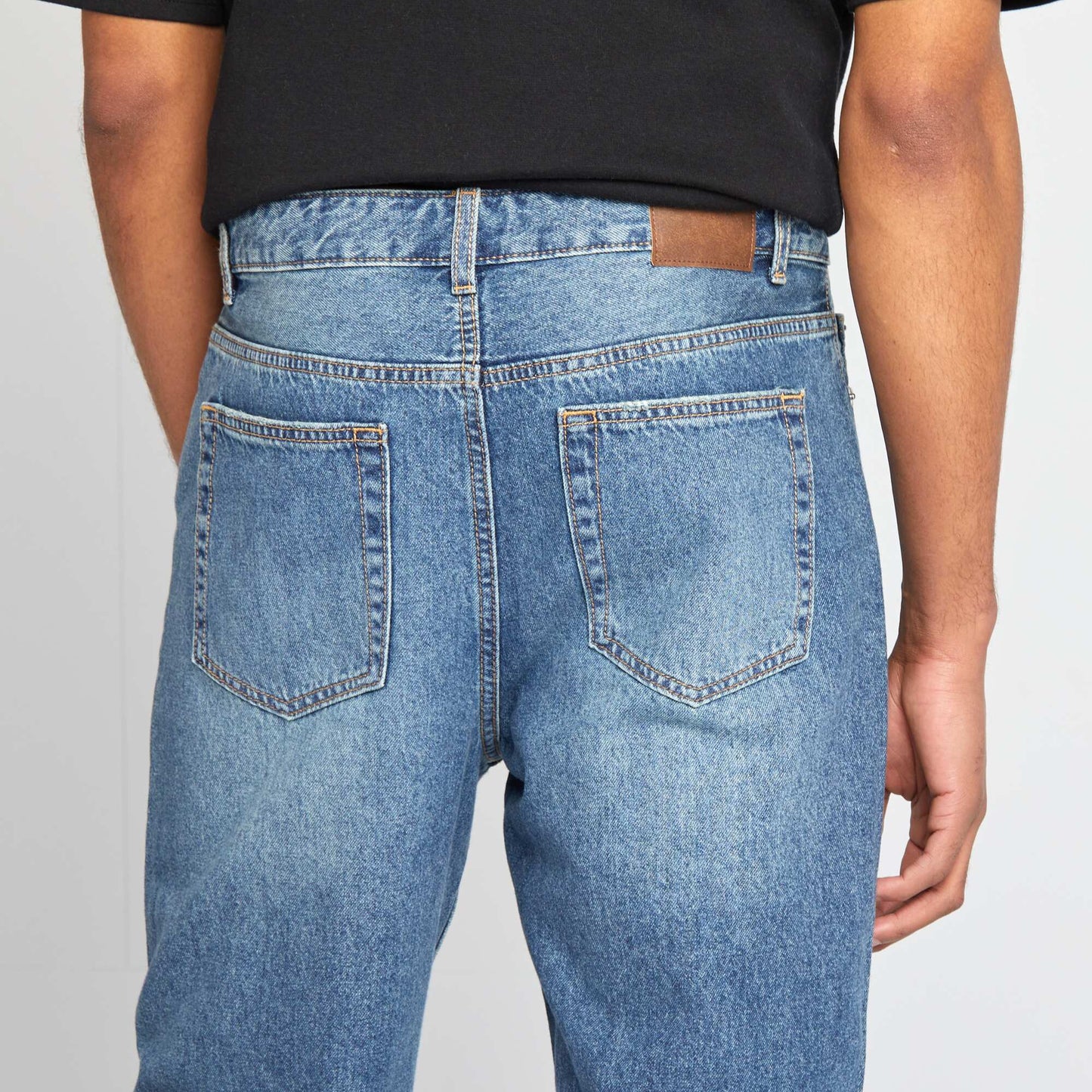 Jean tapered slim / coupe fuselée 5 poches Bleu