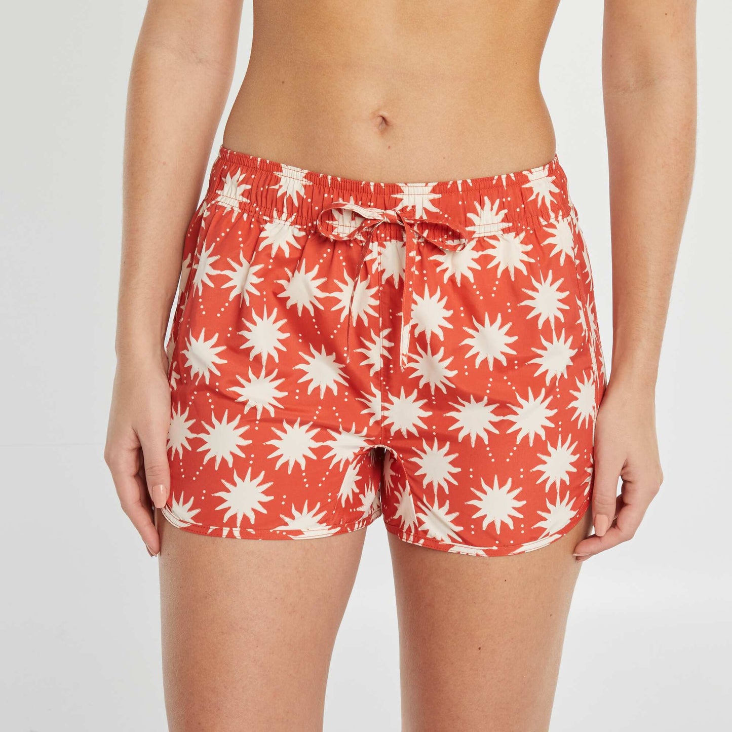 Short de bain imprimé ORANGE