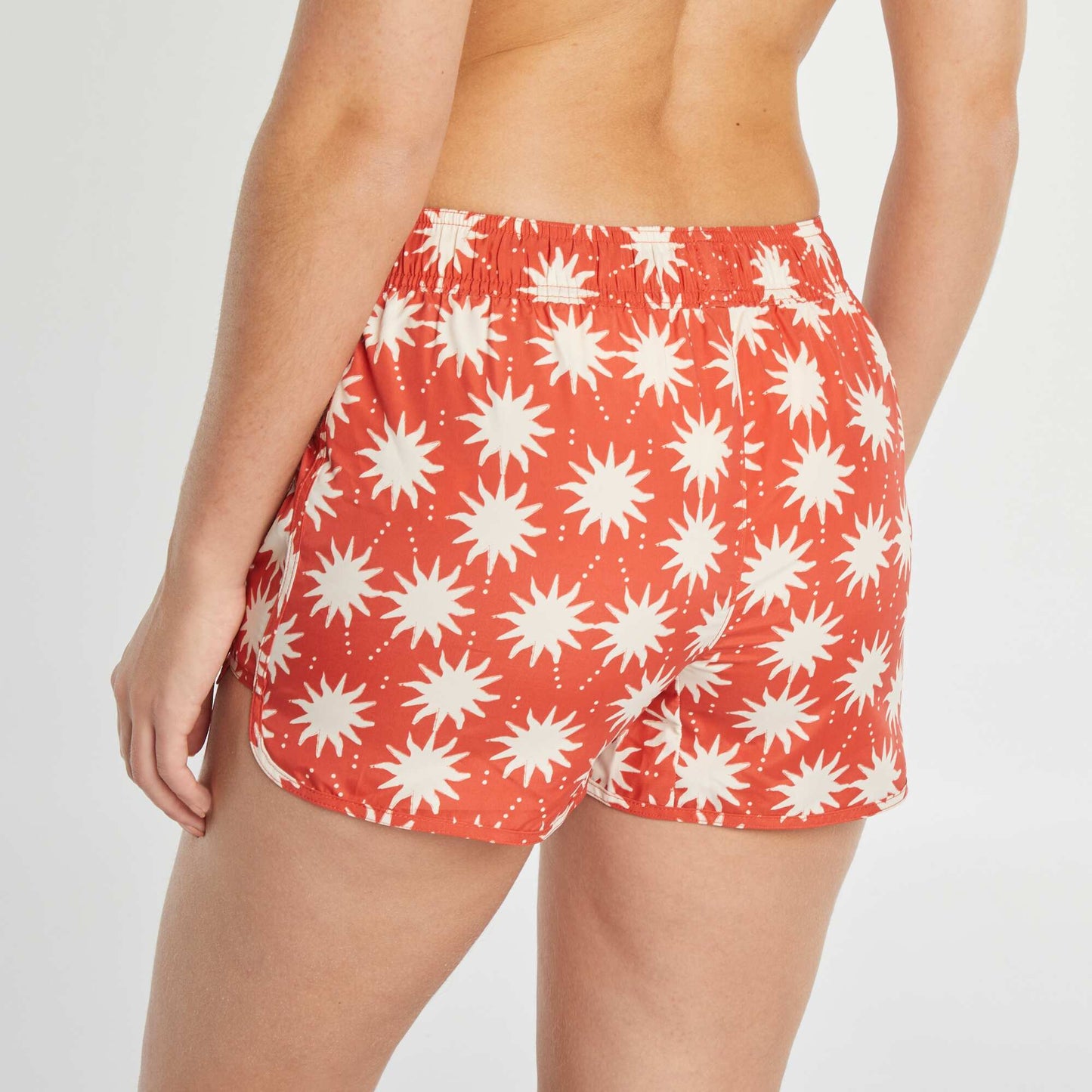 Short de bain imprimé ORANGE