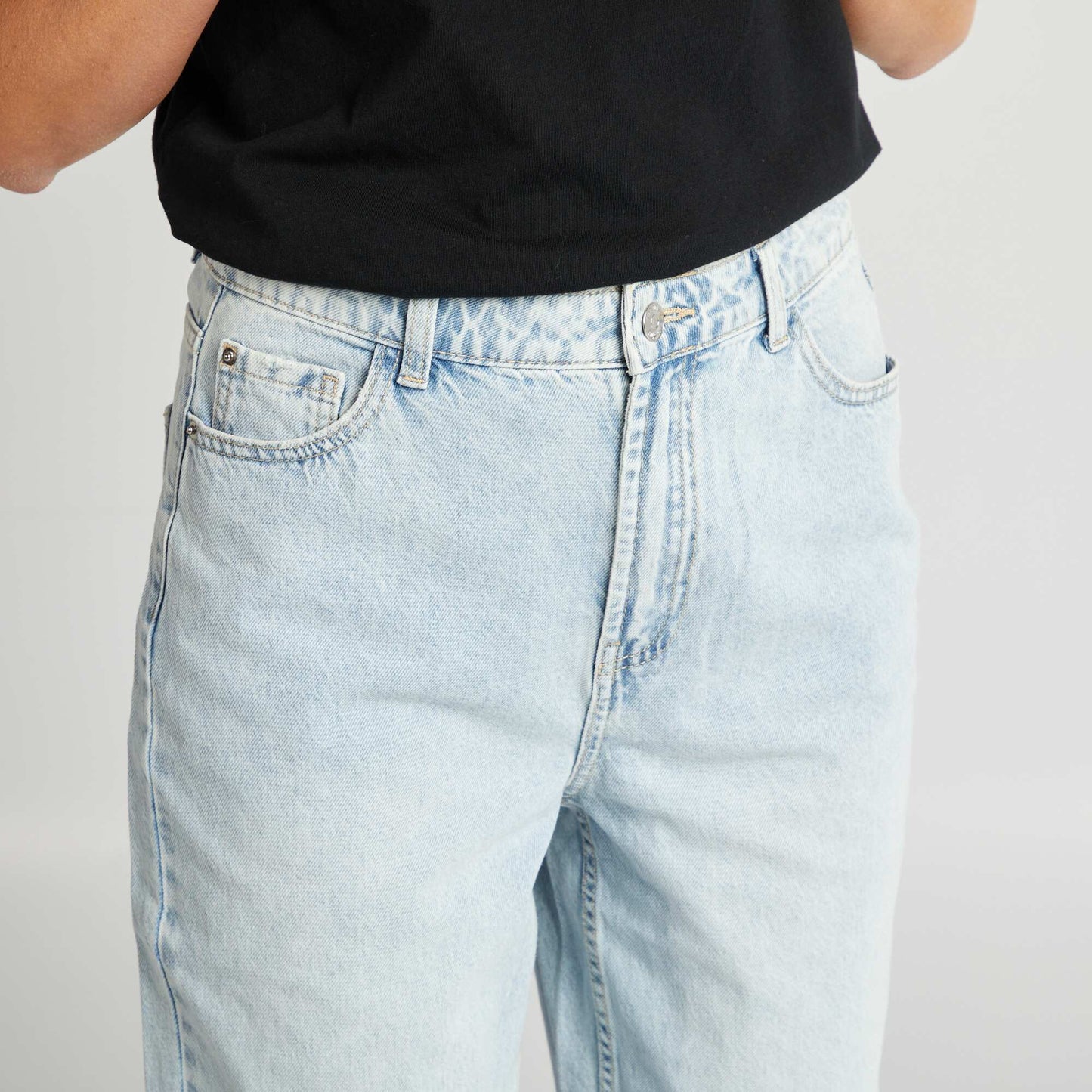 Jean fit barrel BLEU