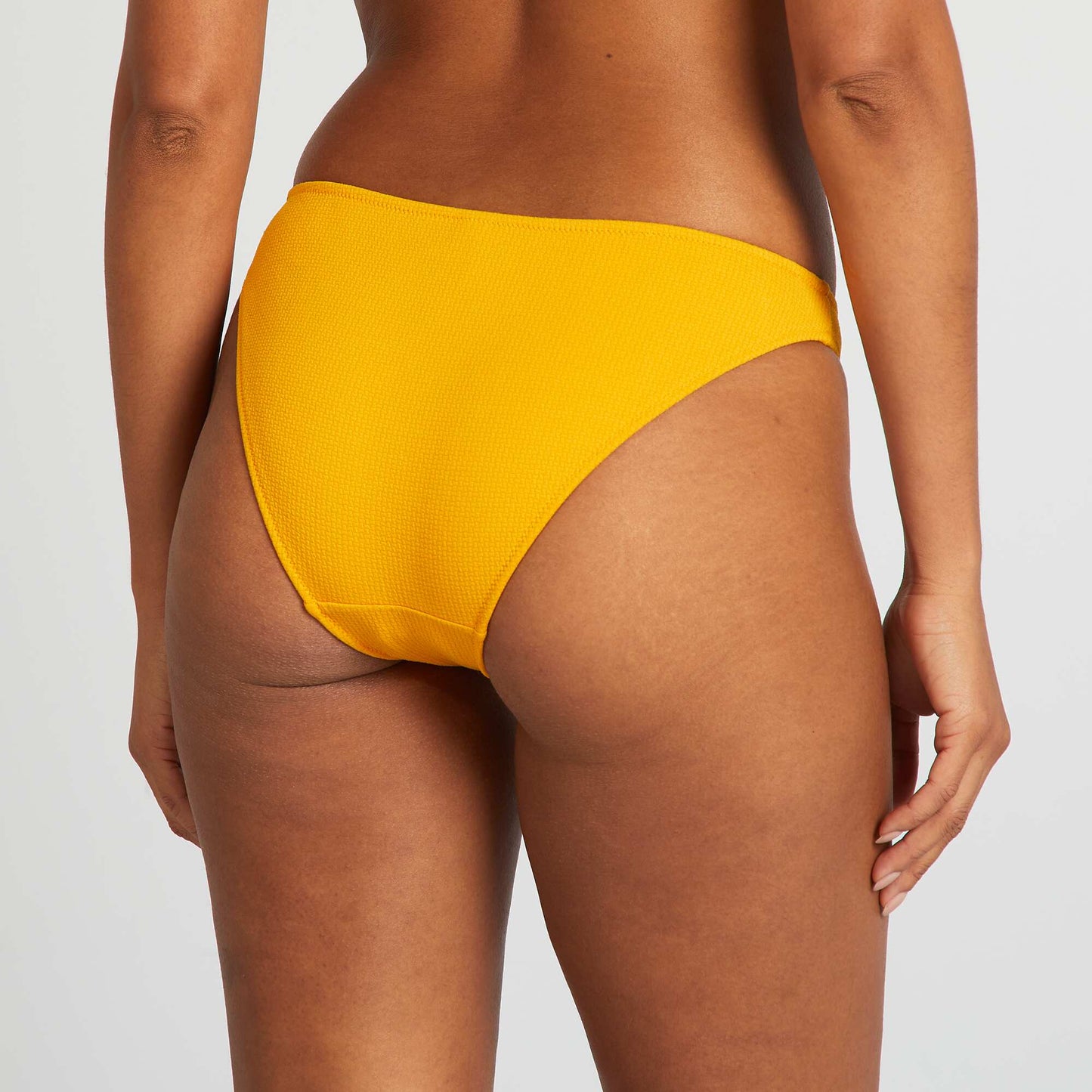 Culotte de bain maille texturée JAUNE