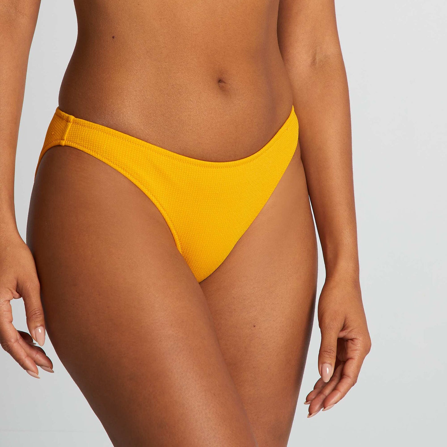 Culotte de bain maille texturée JAUNE