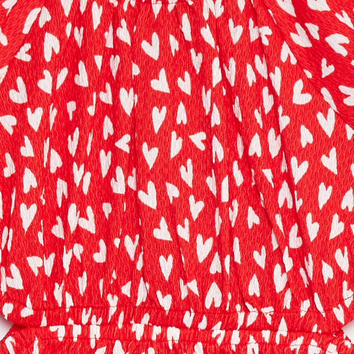 Robe en maille crêpe imprimée ROUGE