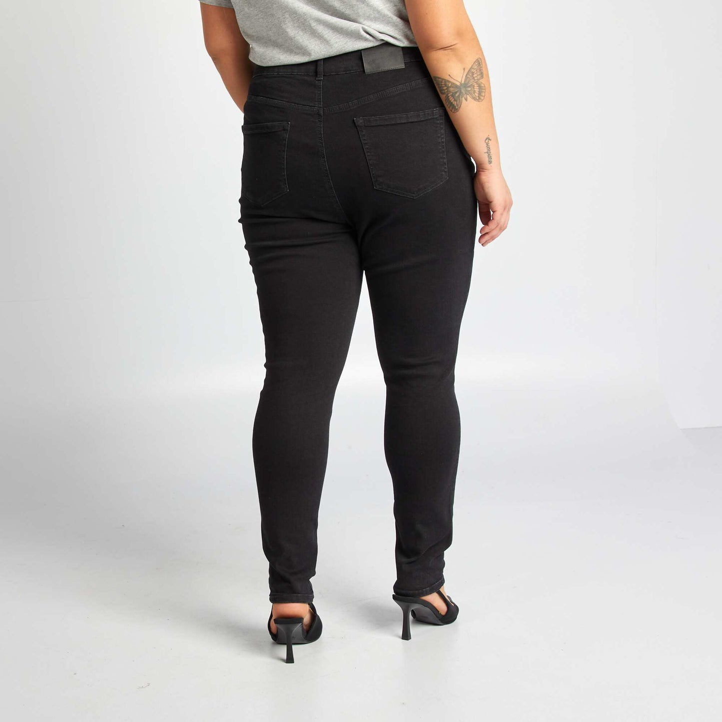 Pantalon slim stretch NOIR