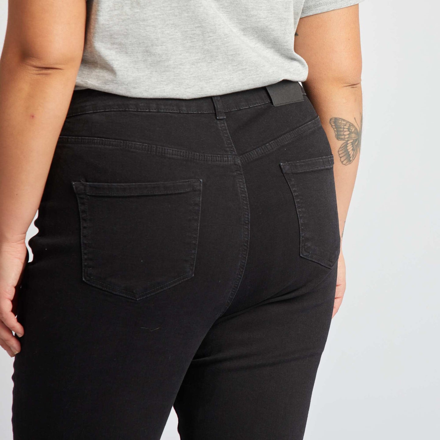 Pantalon slim stretch NOIR